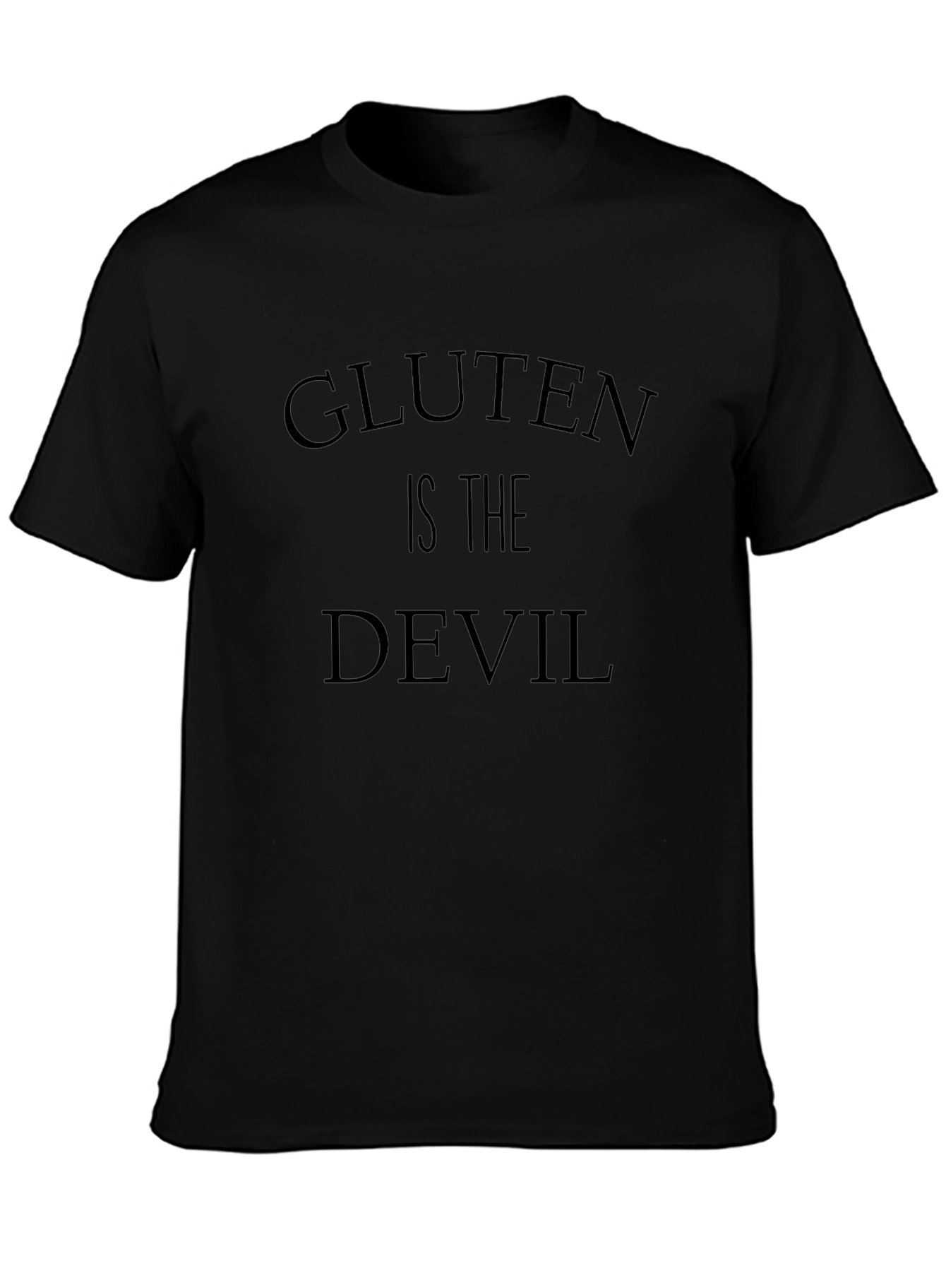Gluten is the Devil Black T-Shirt