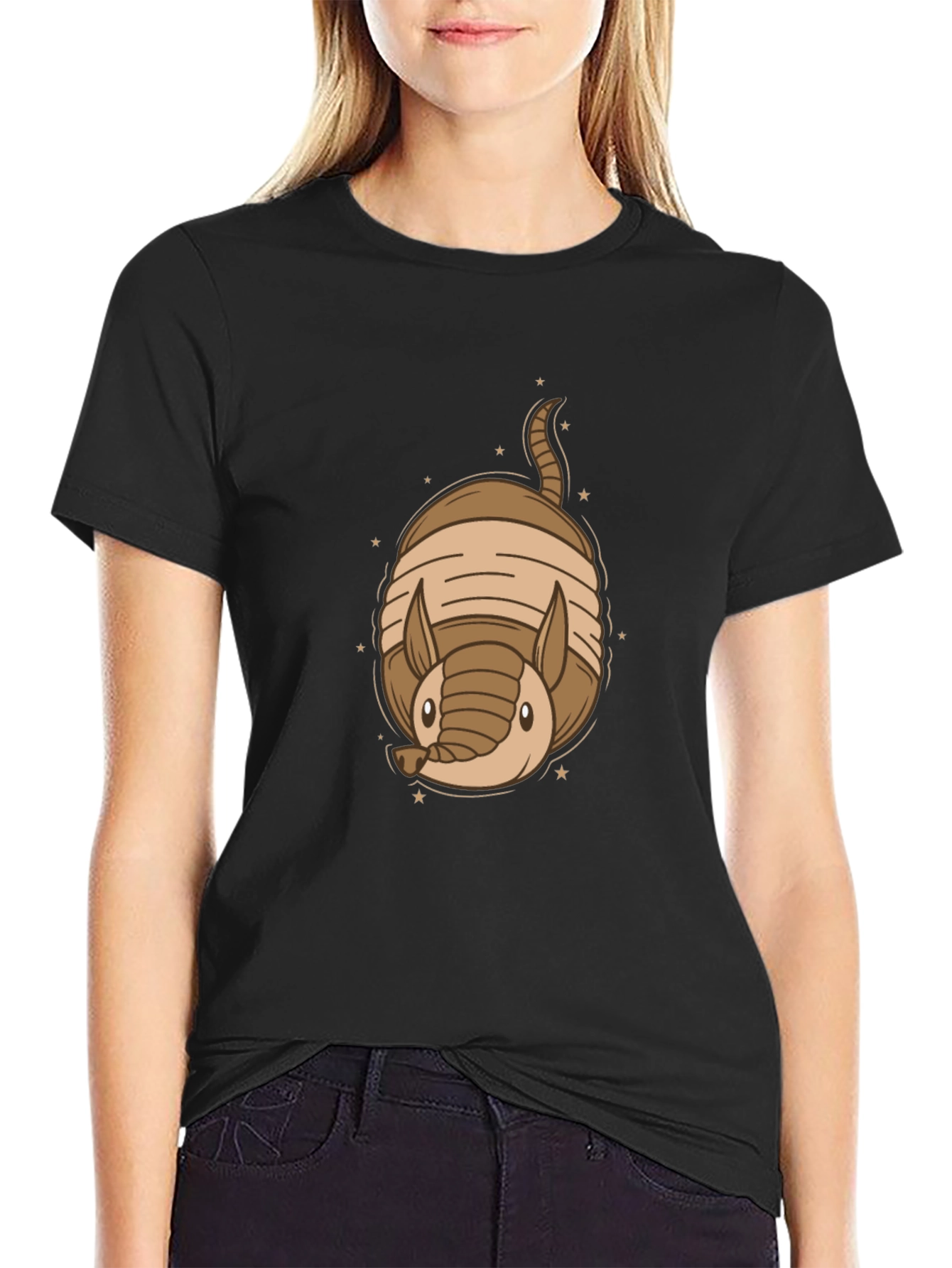 Armadillo Graphic Tee - Cute Animal Design