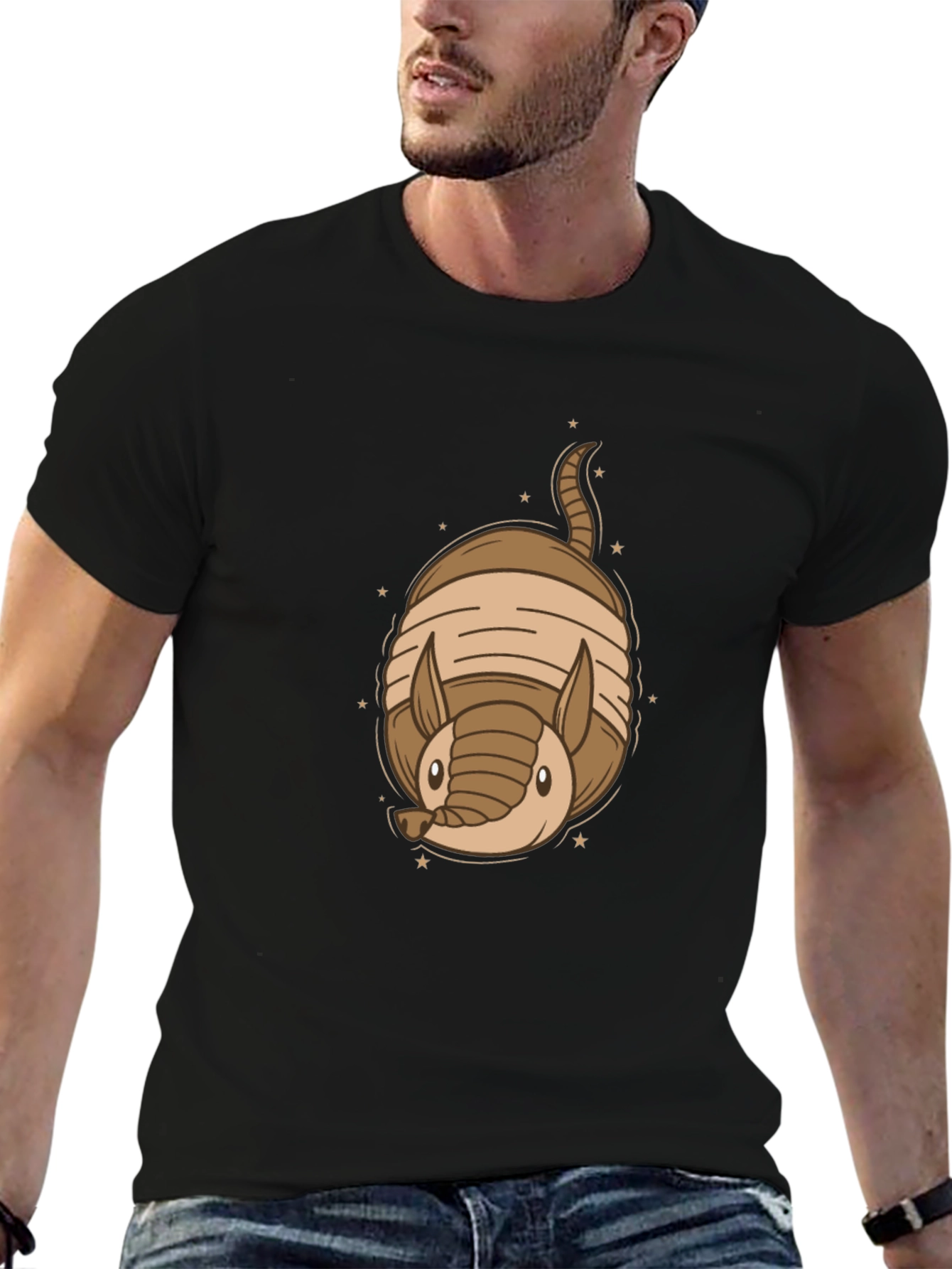 Armadillo Graphic Tee - Cute Animal Design