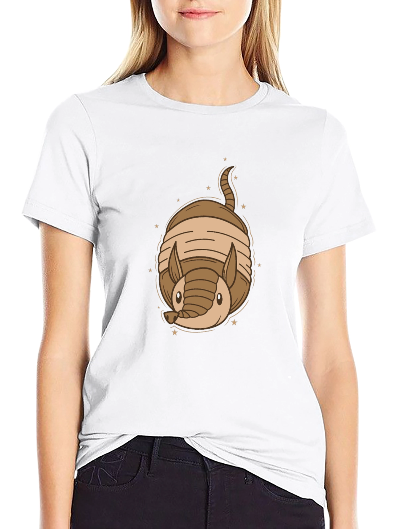 Armadillo Graphic Tee - Cute Animal Design