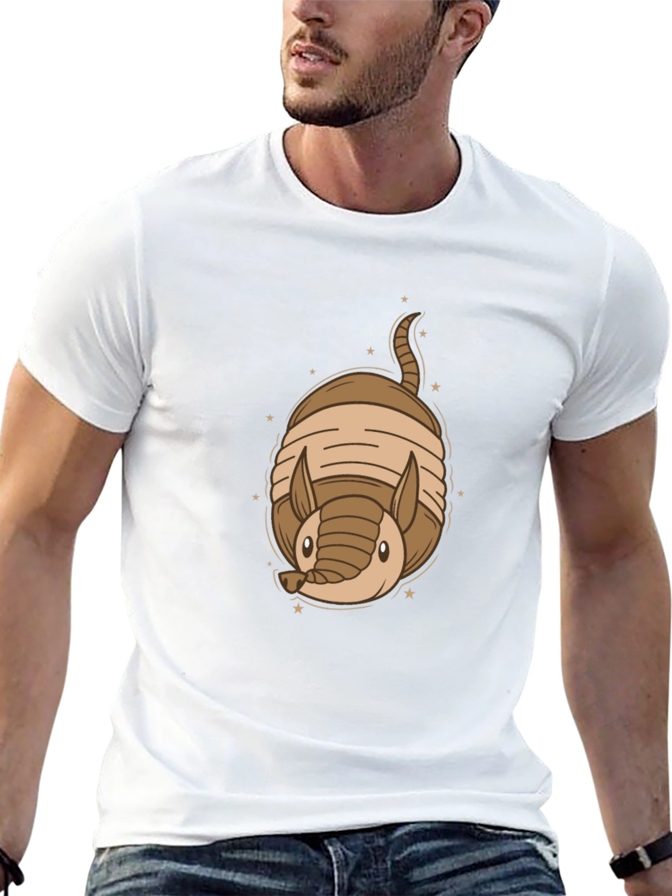 Armadillo Graphic Tee - Cute Animal Design