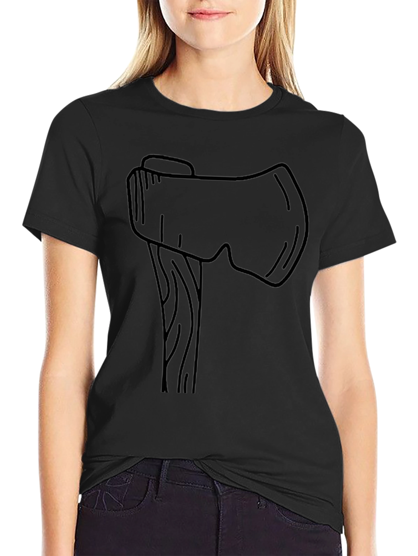 Axe Graphic Black T-Shirt - Lumberjack Style Tee