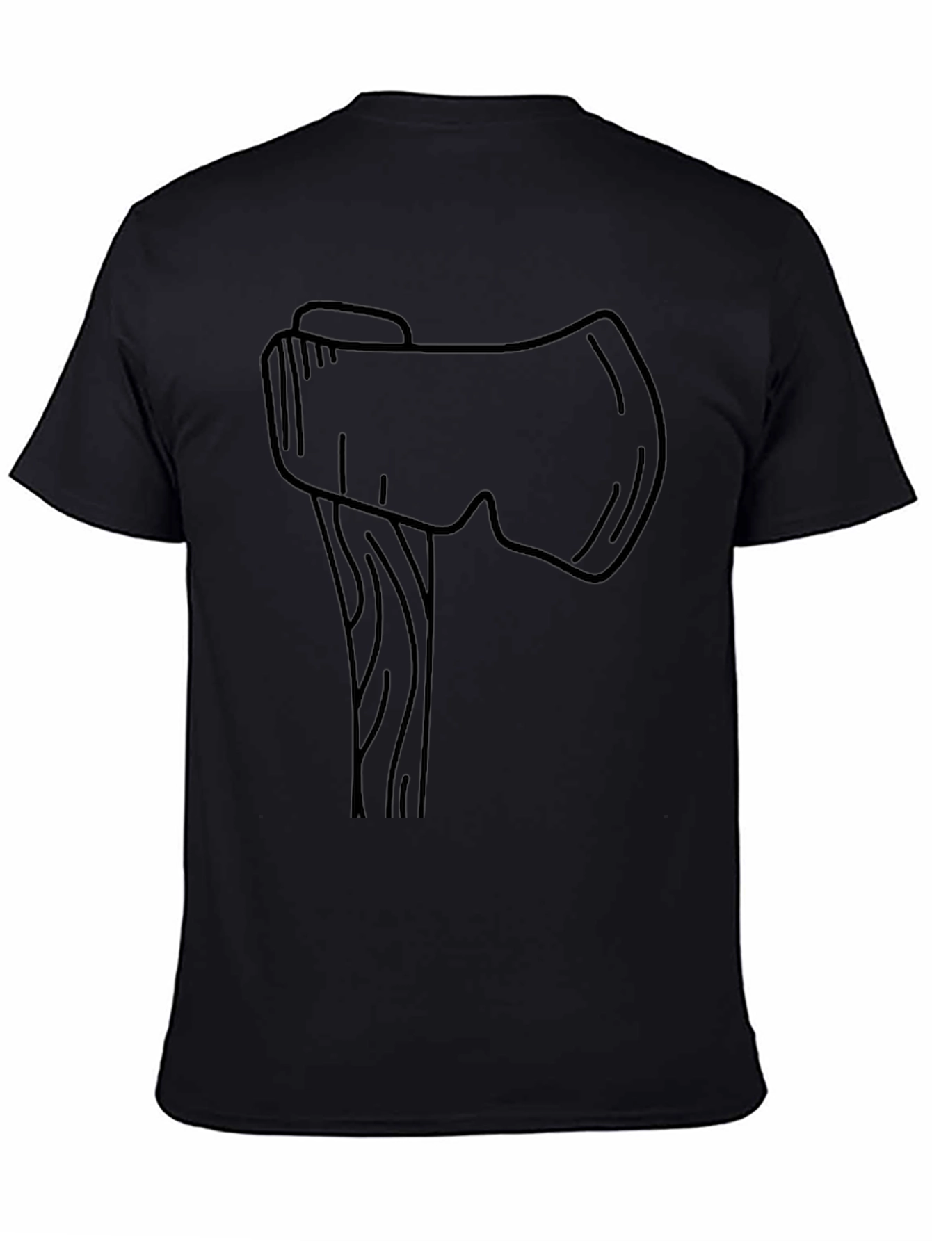 Axe Graphic Black T-Shirt - Lumberjack Style Tee