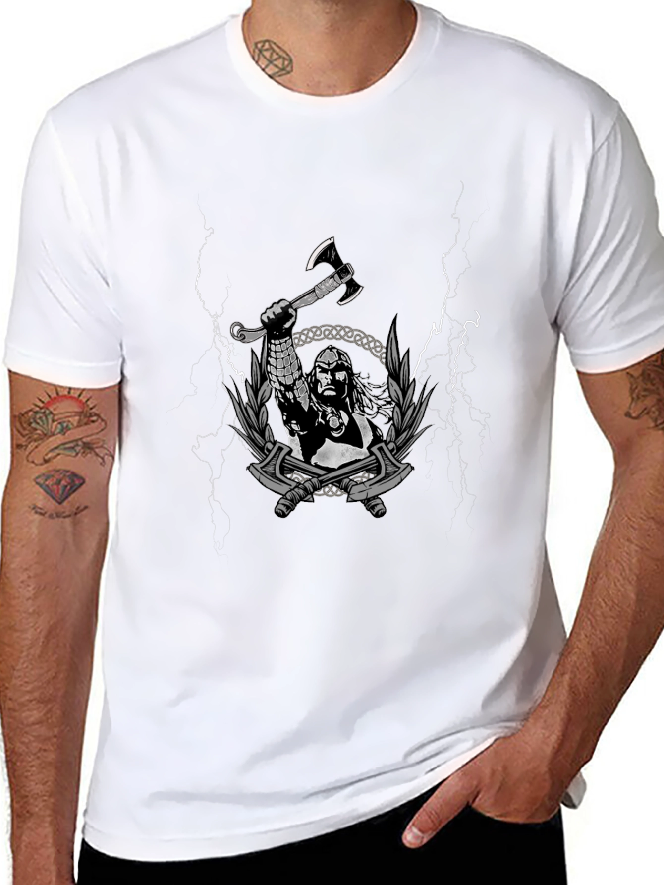 Viking Warrior Graphic T-Shirt