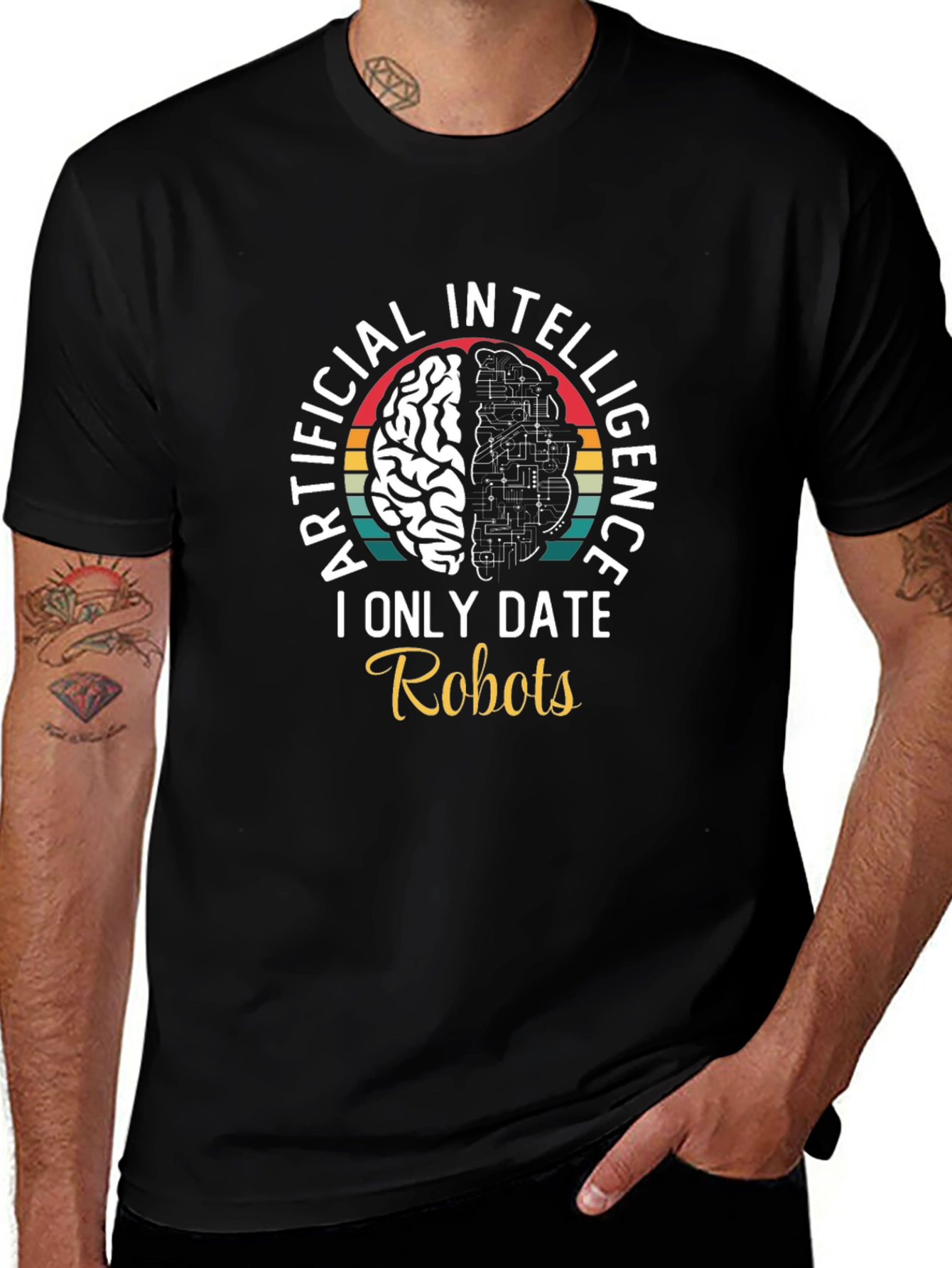 Artificial Intelligence I Only Date Robots T-Shirt