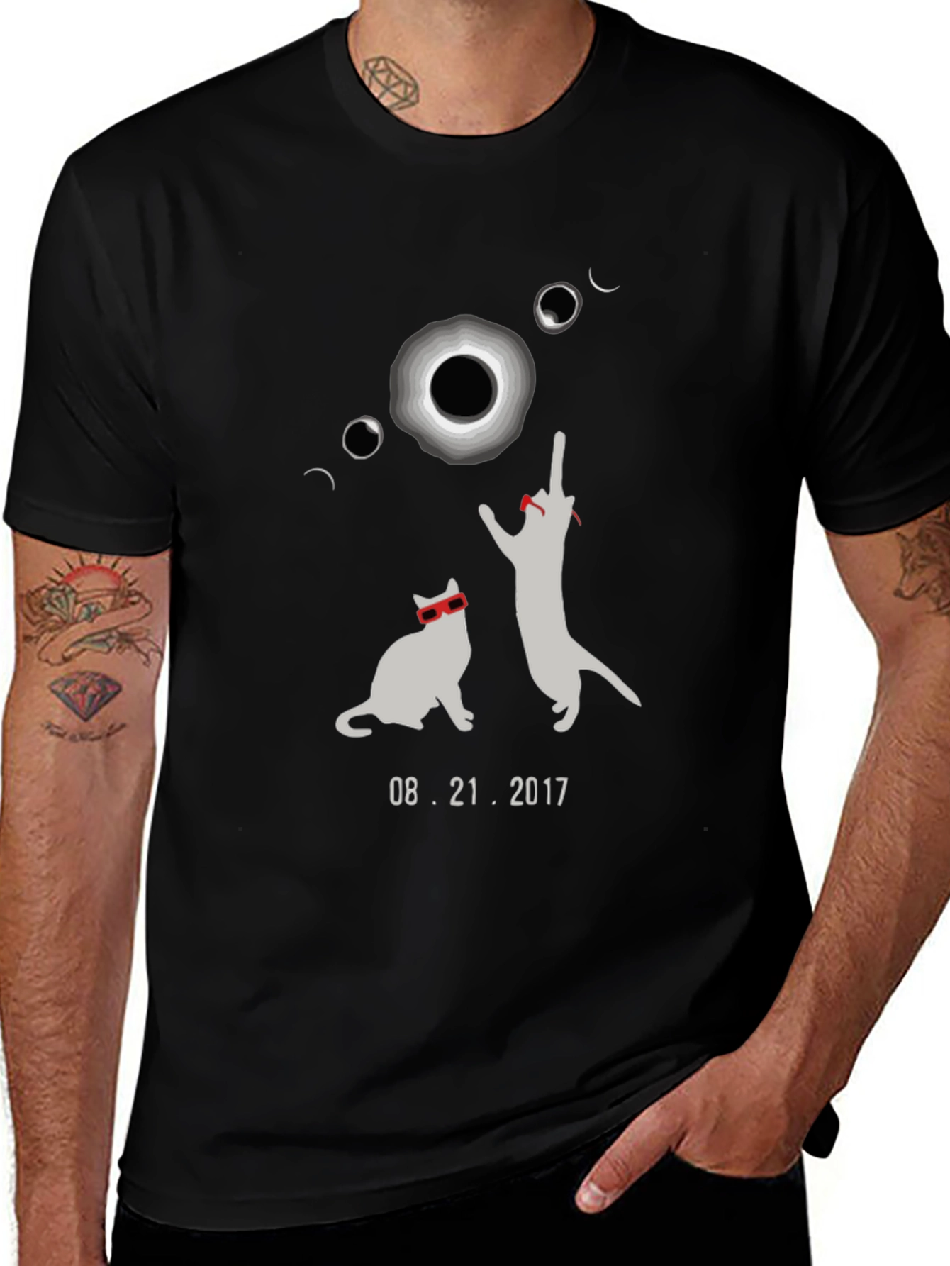 Eclipse Cats Graphic Tee - August 2017