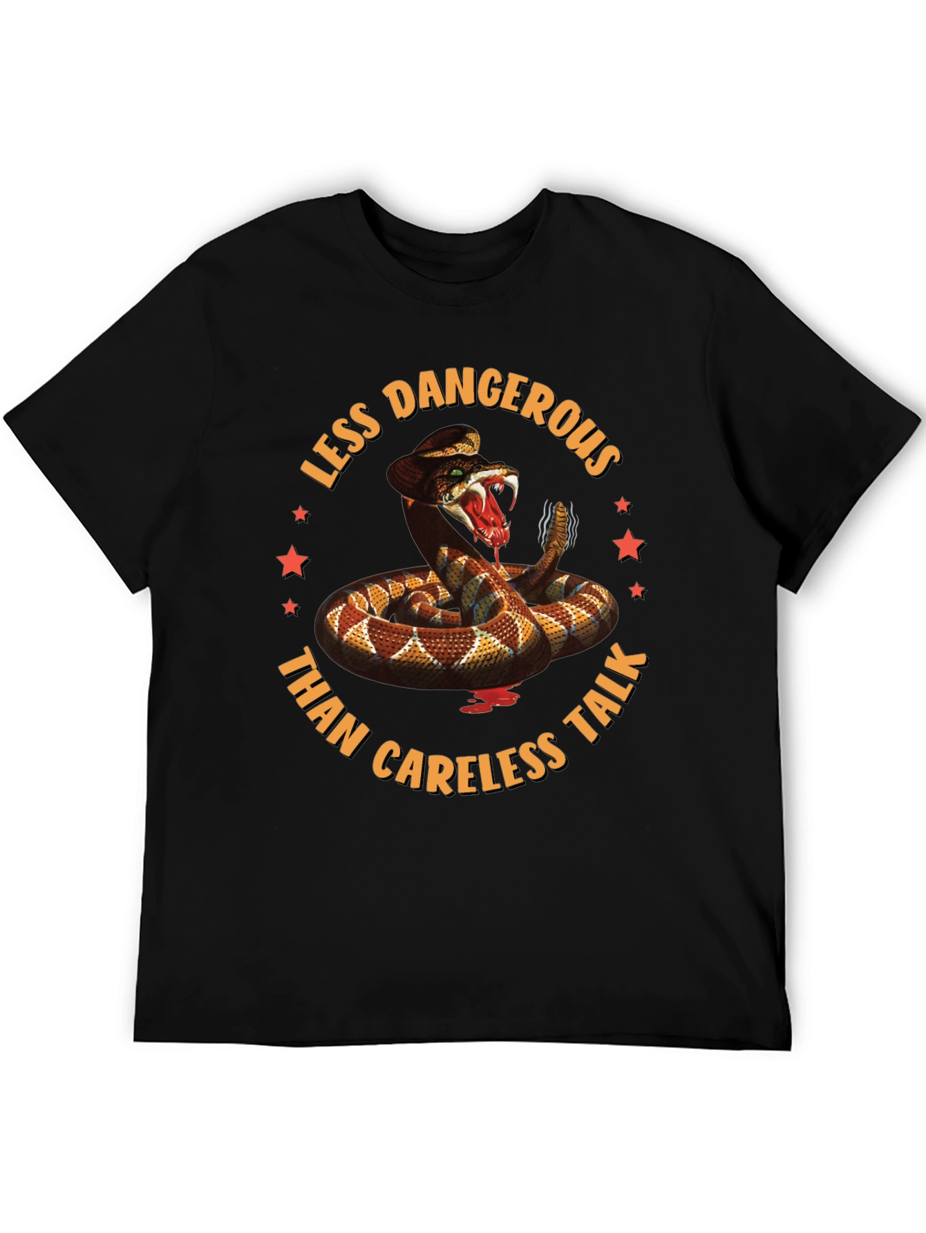 Less Dangerous Rattlesnake Graphic T-Shirt
