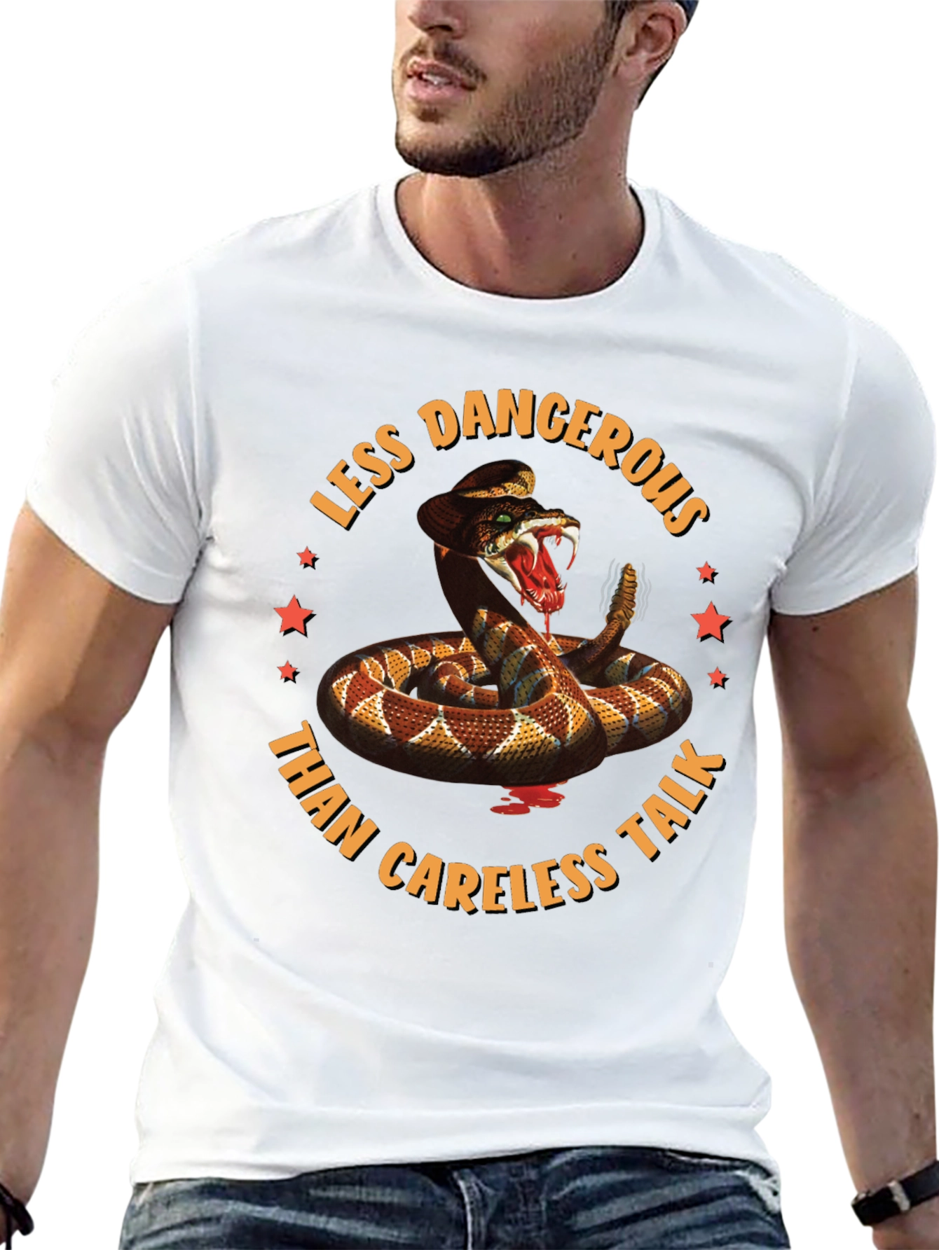 Less Dangerous Rattlesnake Graphic T-Shirt