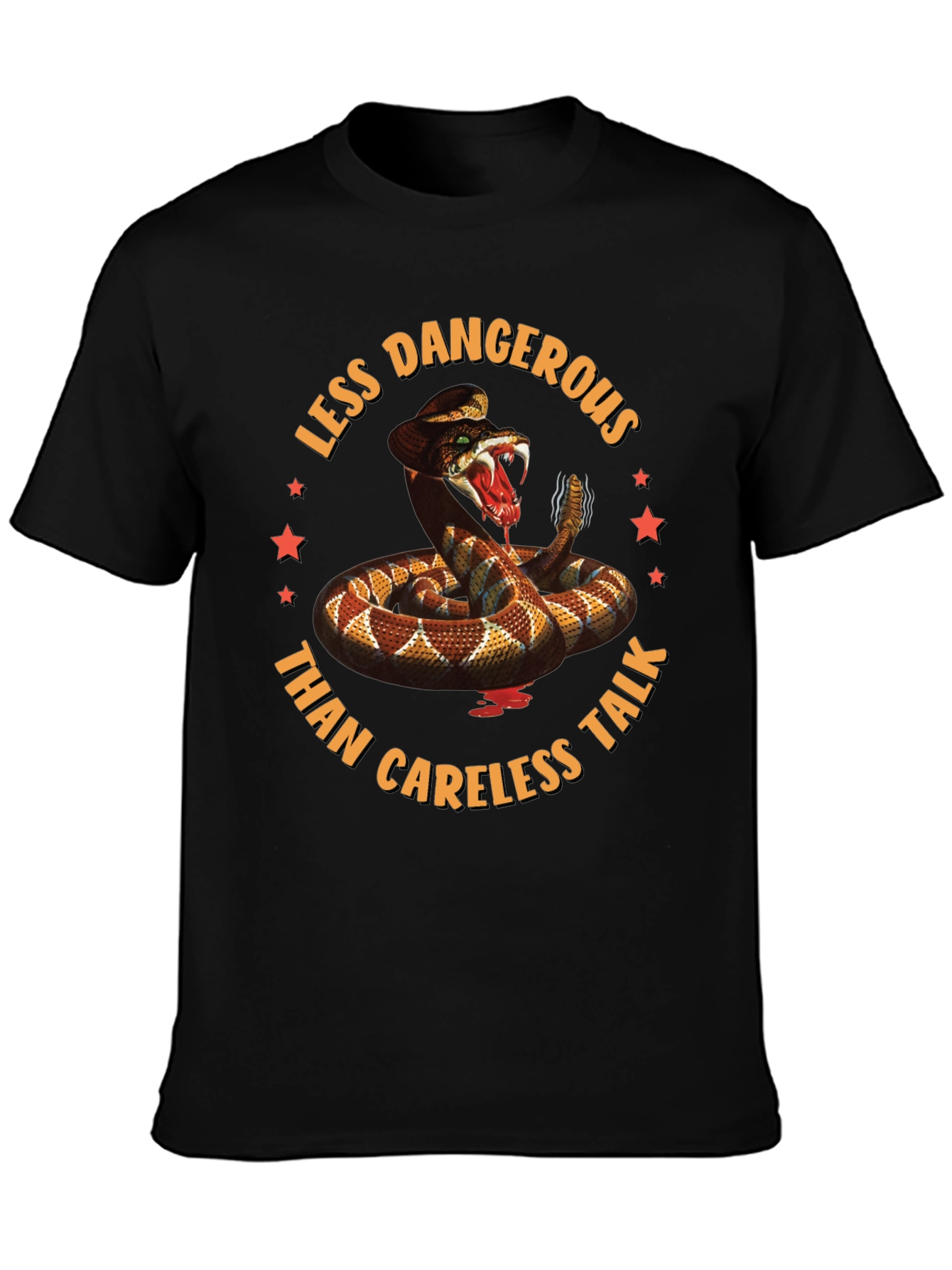 Less Dangerous Rattlesnake Graphic T-Shirt