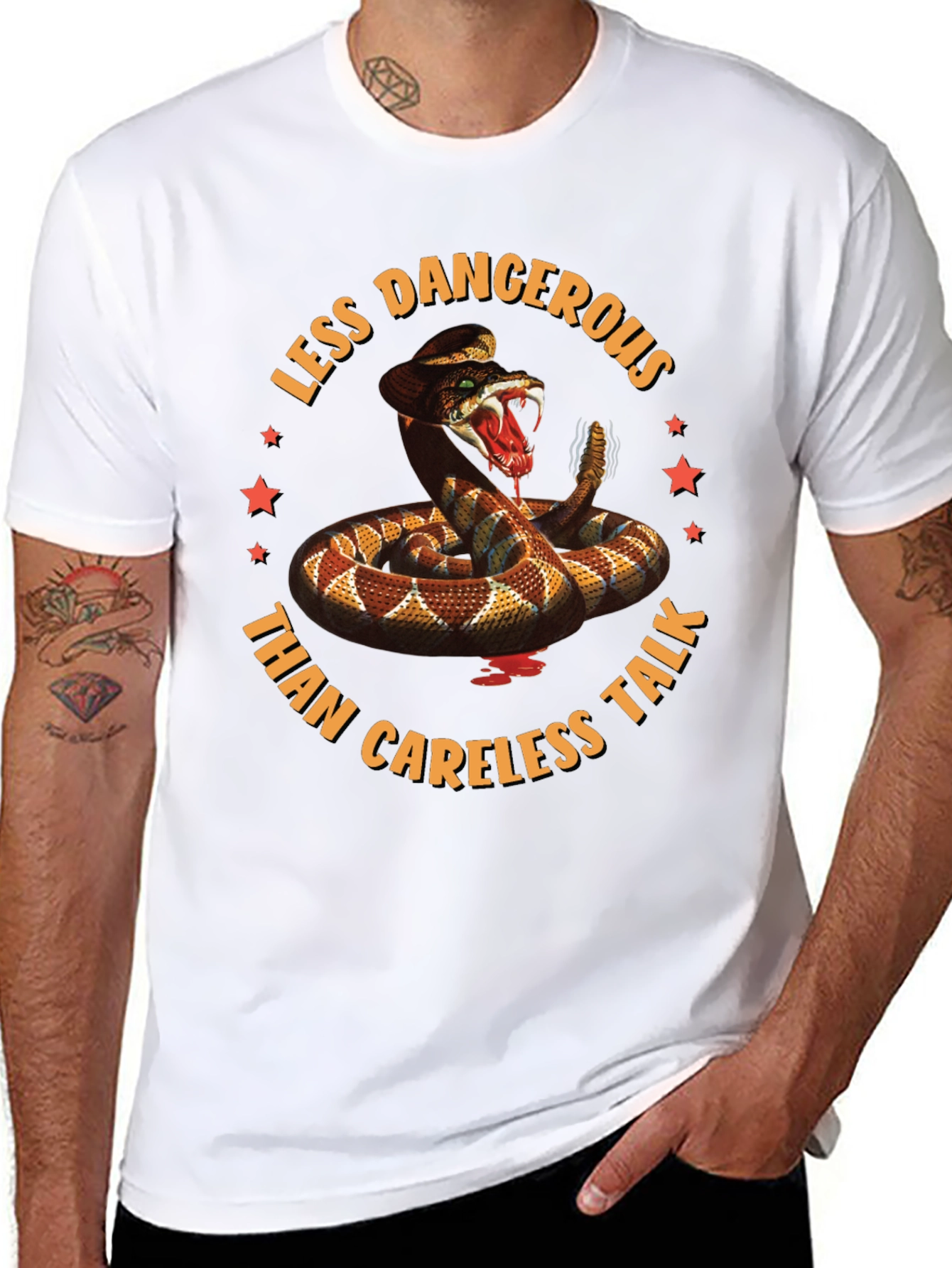 Less Dangerous Rattlesnake Graphic T-Shirt