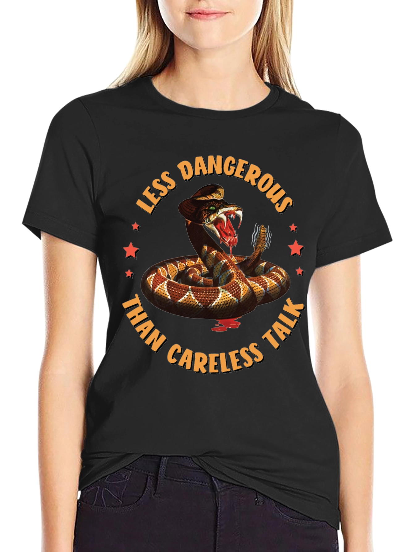 Less Dangerous Rattlesnake Graphic T-Shirt