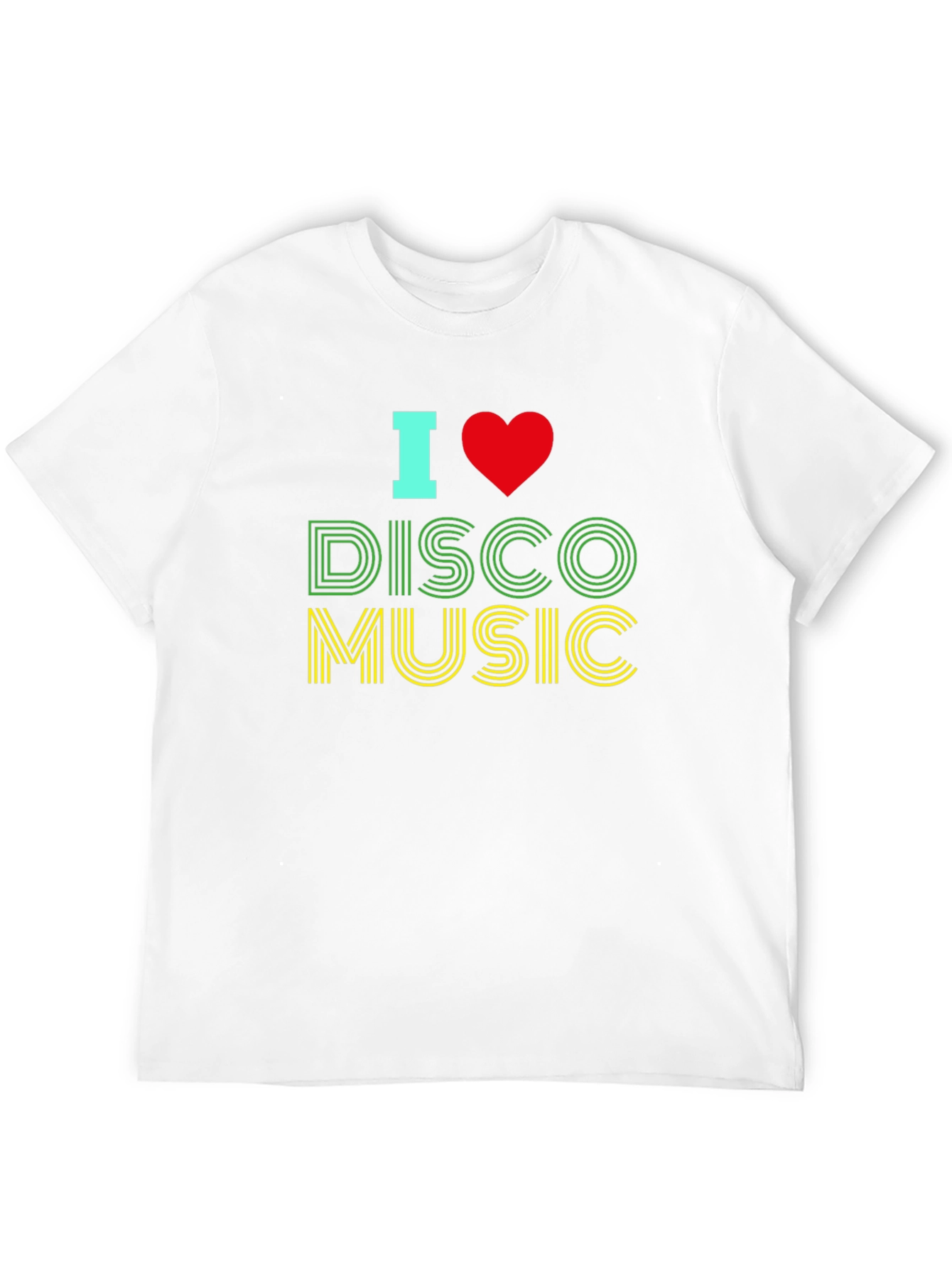 I Love Disco Music Graphic T-Shirt