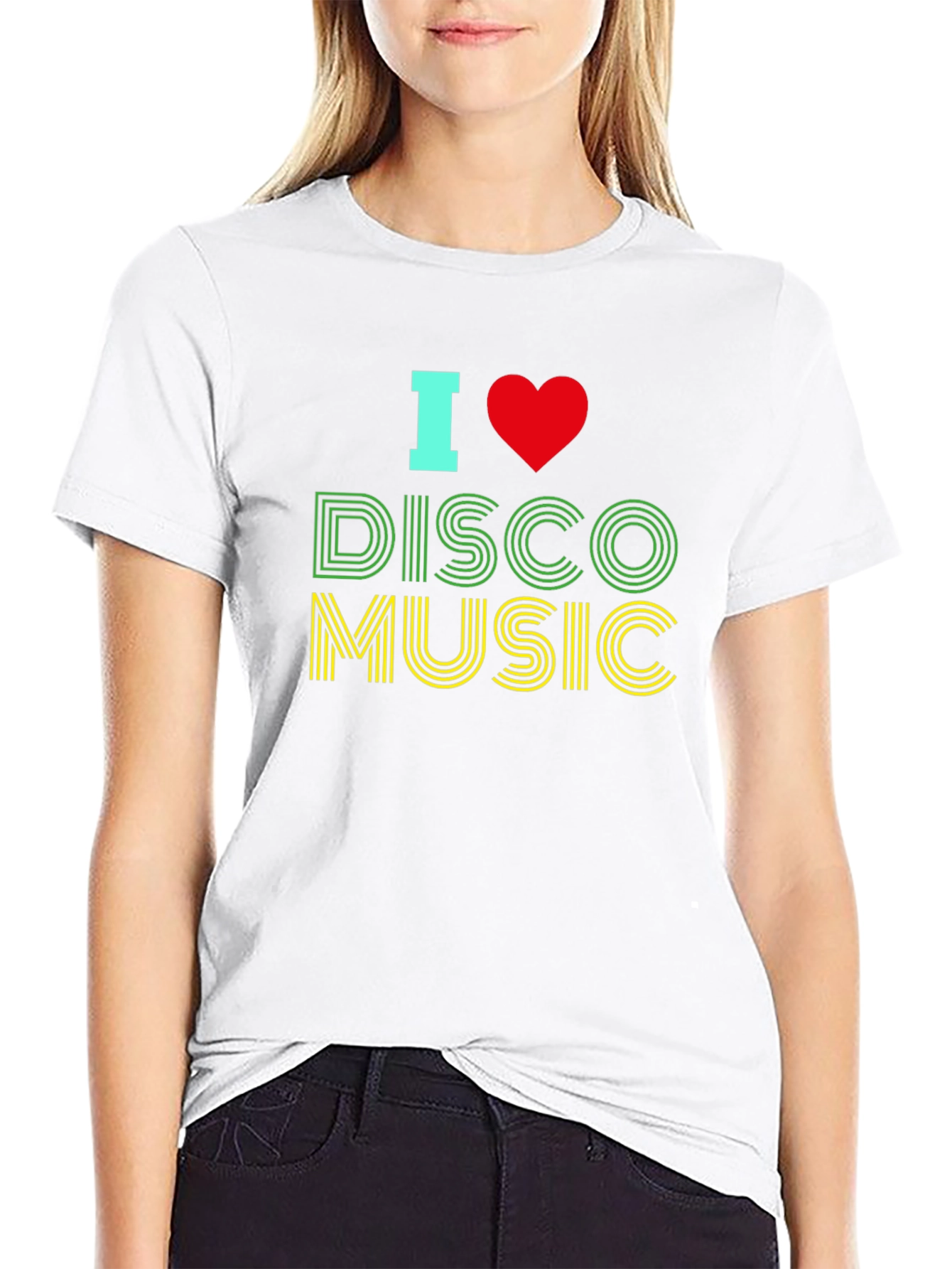 I Love Disco Music Graphic T-Shirt