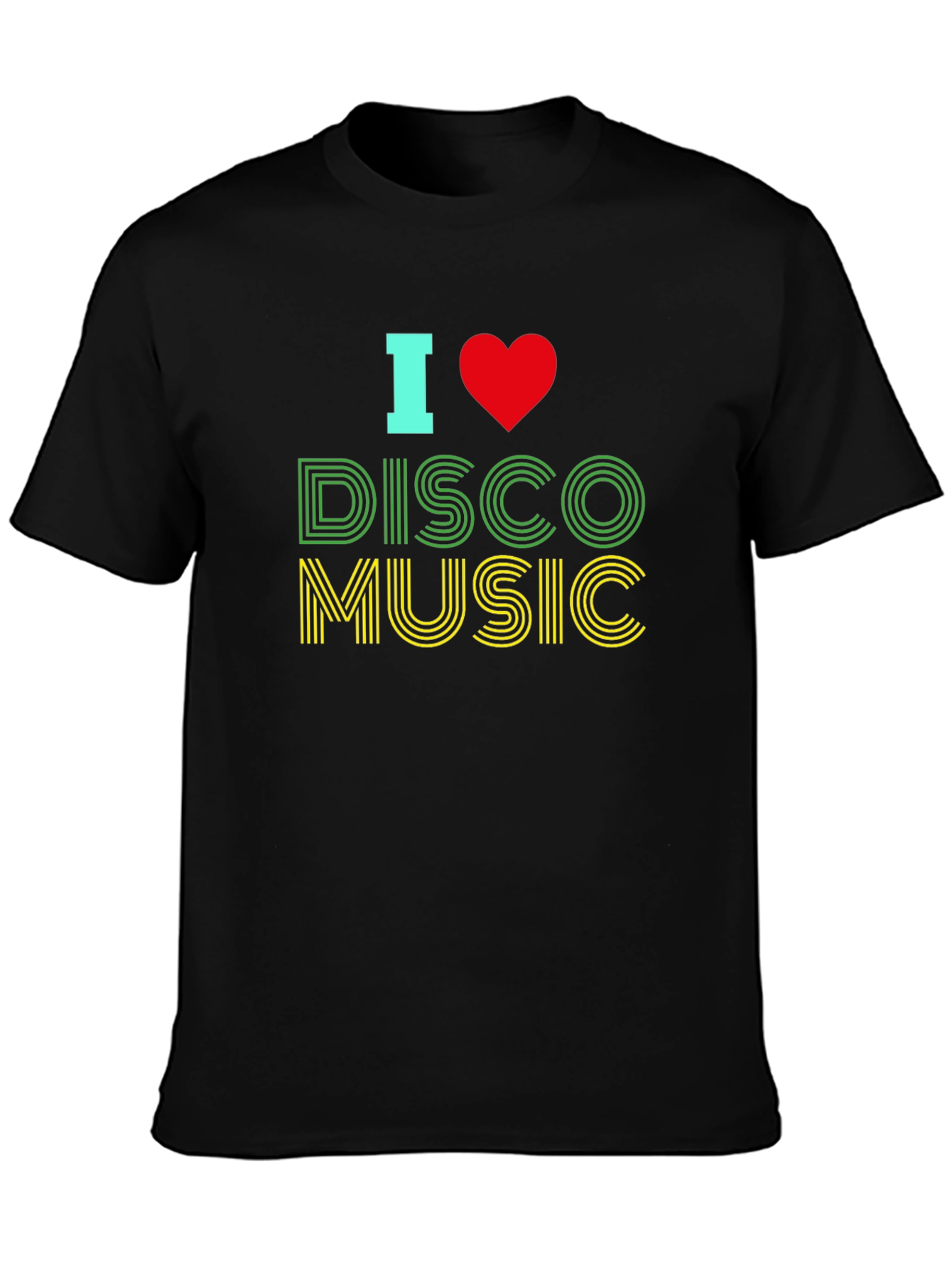 I Love Disco Music Graphic T-Shirt