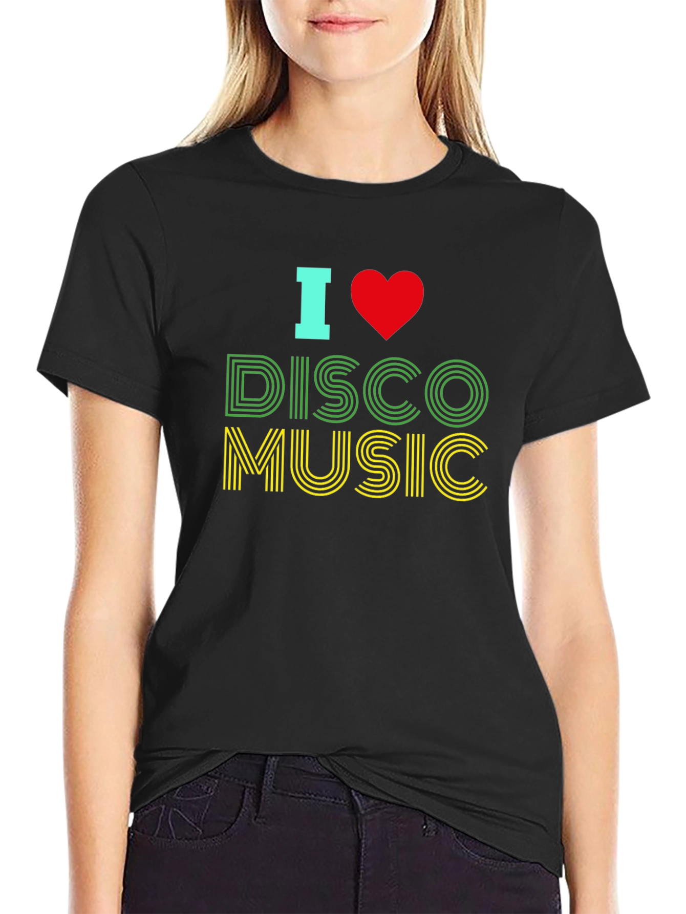 I Love Disco Music Graphic T-Shirt