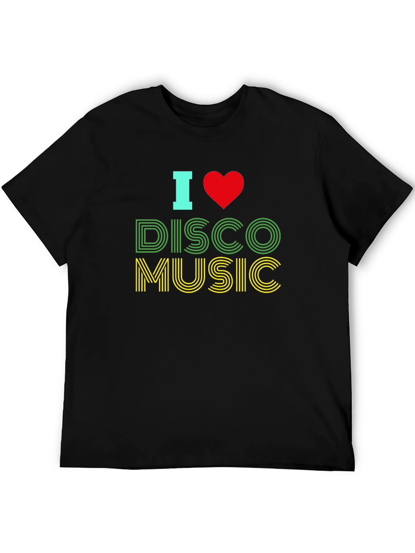 I Love Disco Music Graphic T-Shirt