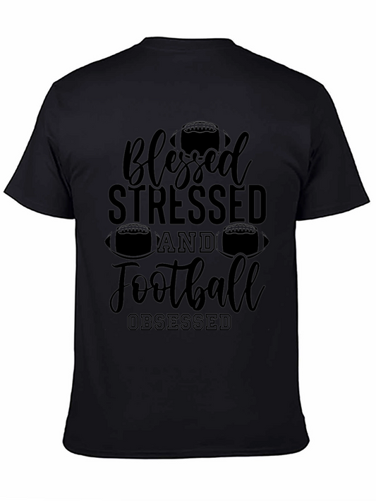 Blessed Stressed Football Obsessed T-Shirt