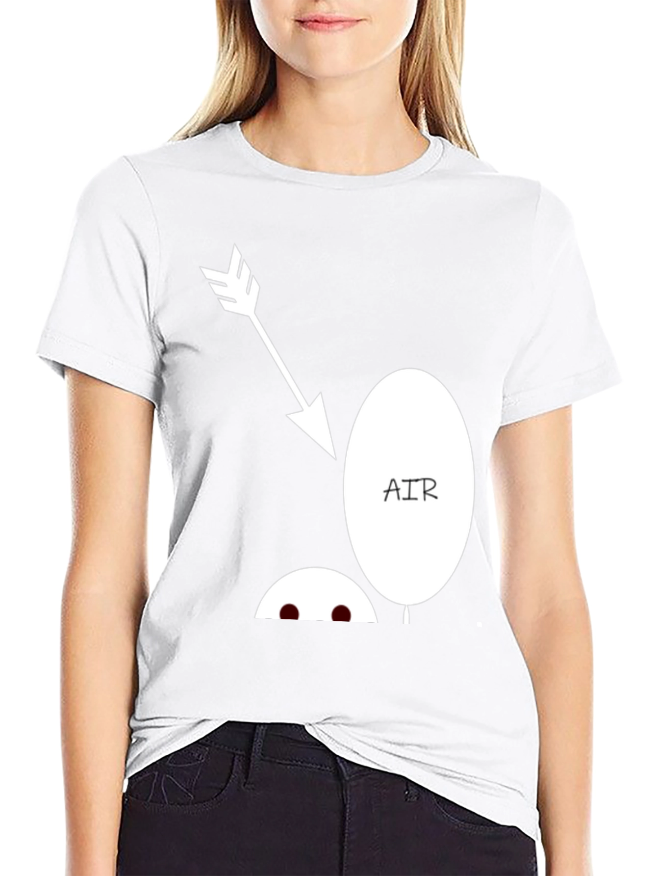 Funny Arrow Air Balloon Graphic T-Shirt