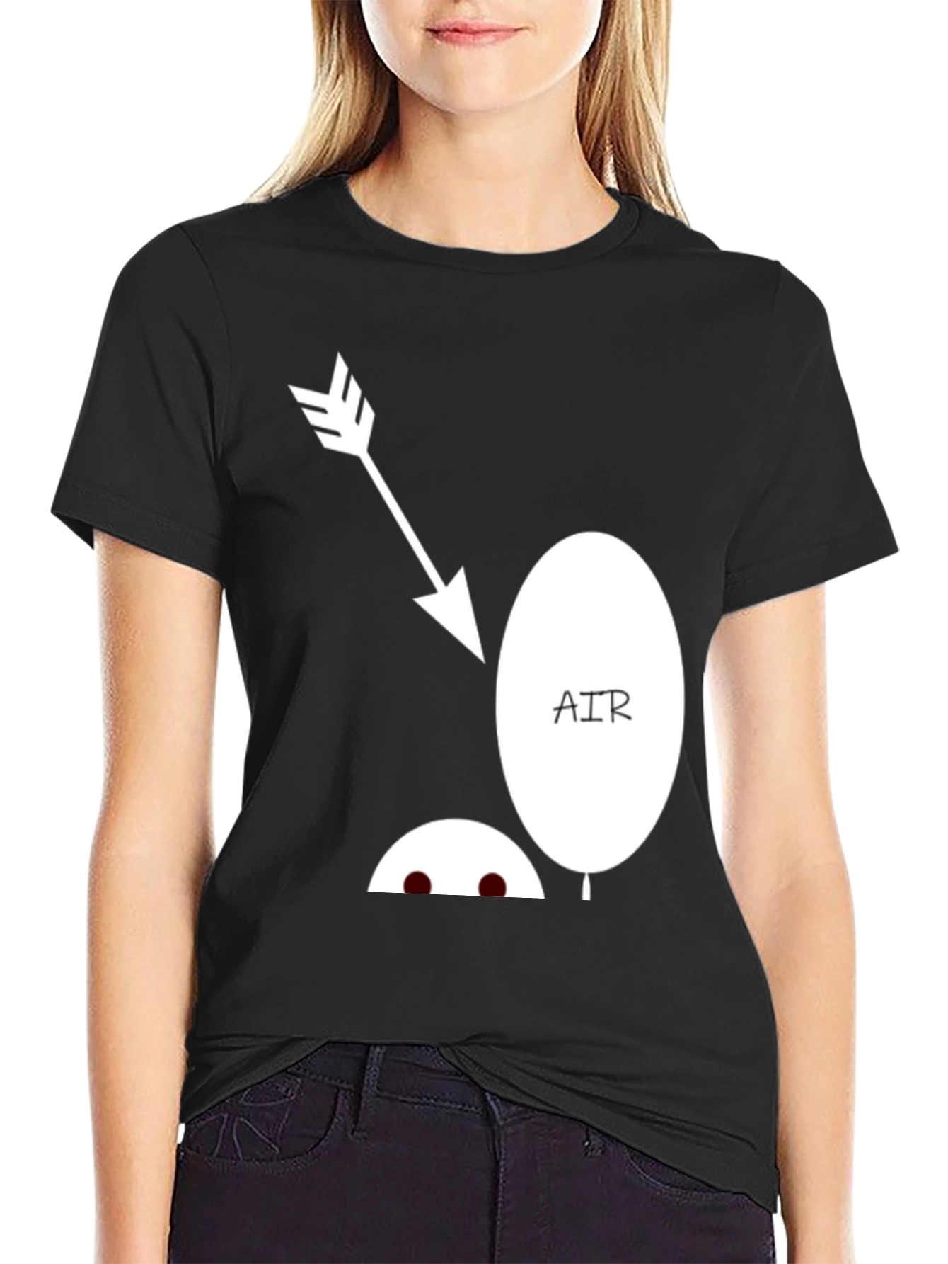 Funny Arrow Air Balloon Graphic T-Shirt