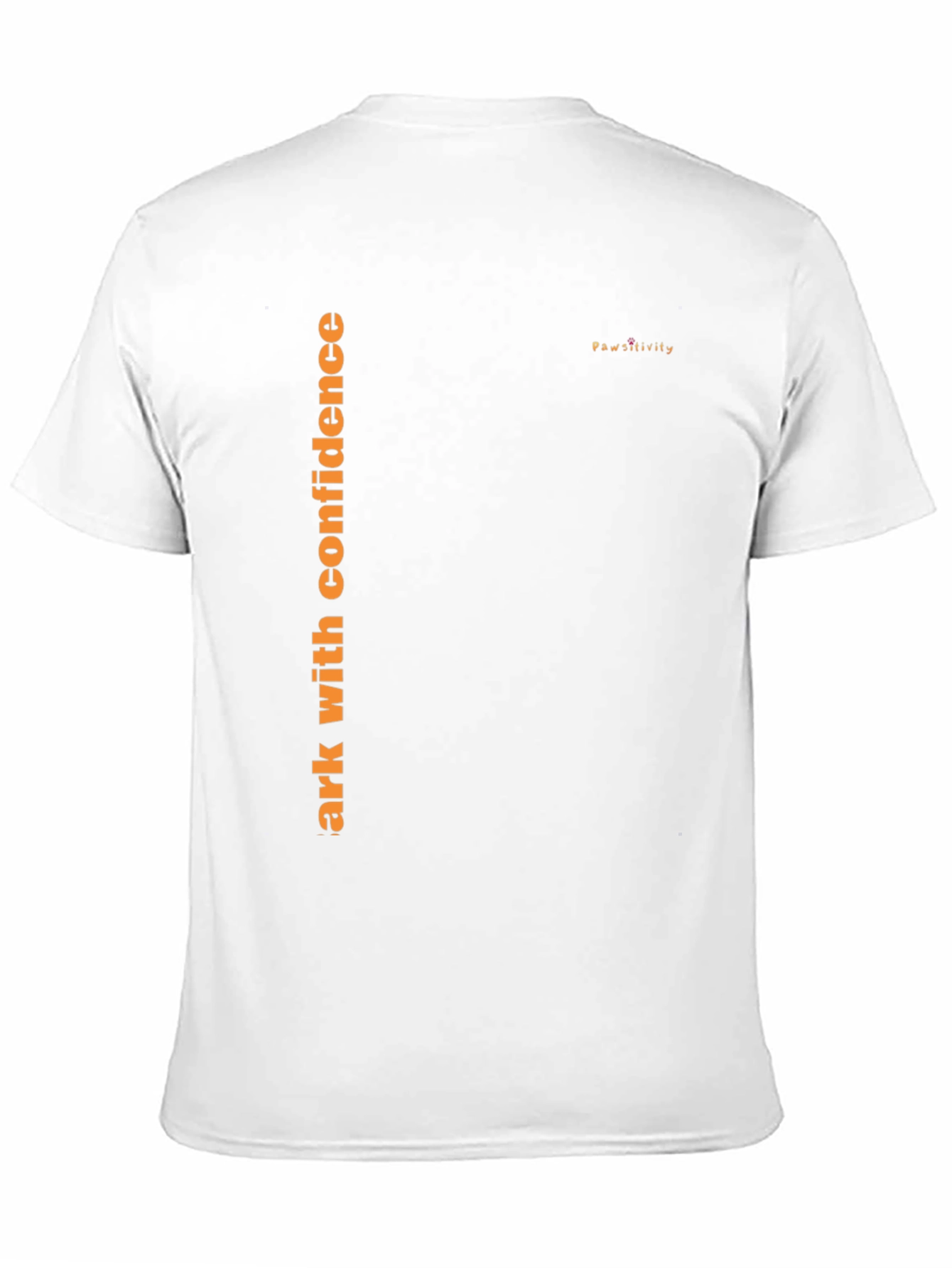 Mens Black T-Shirt - Walk with Confidence Pawsitivity