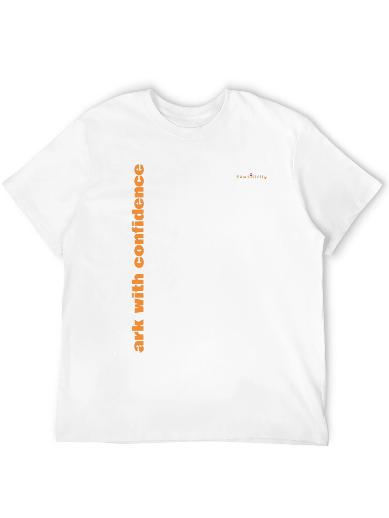 Mens Black T-Shirt - Walk with Confidence Pawsitivity