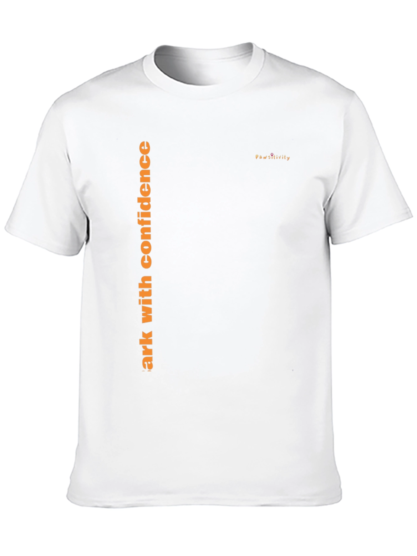 Mens Black T-Shirt - Walk with Confidence Pawsitivity