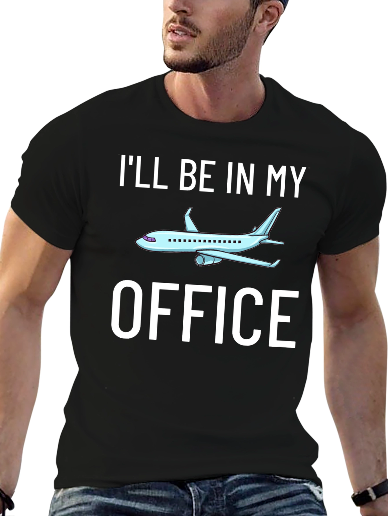 Ill Be in My Office Airplane Pilot T-Shirt