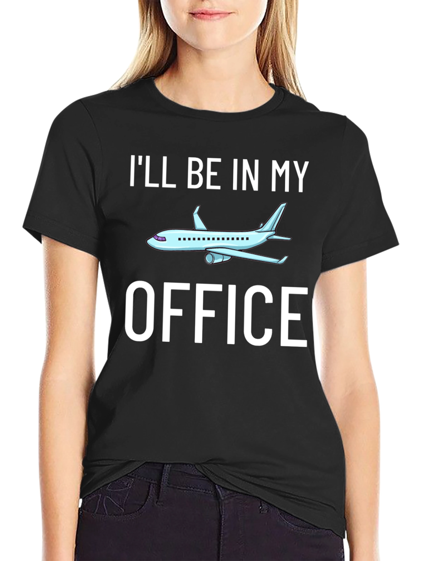 Ill Be in My Office Airplane Pilot T-Shirt