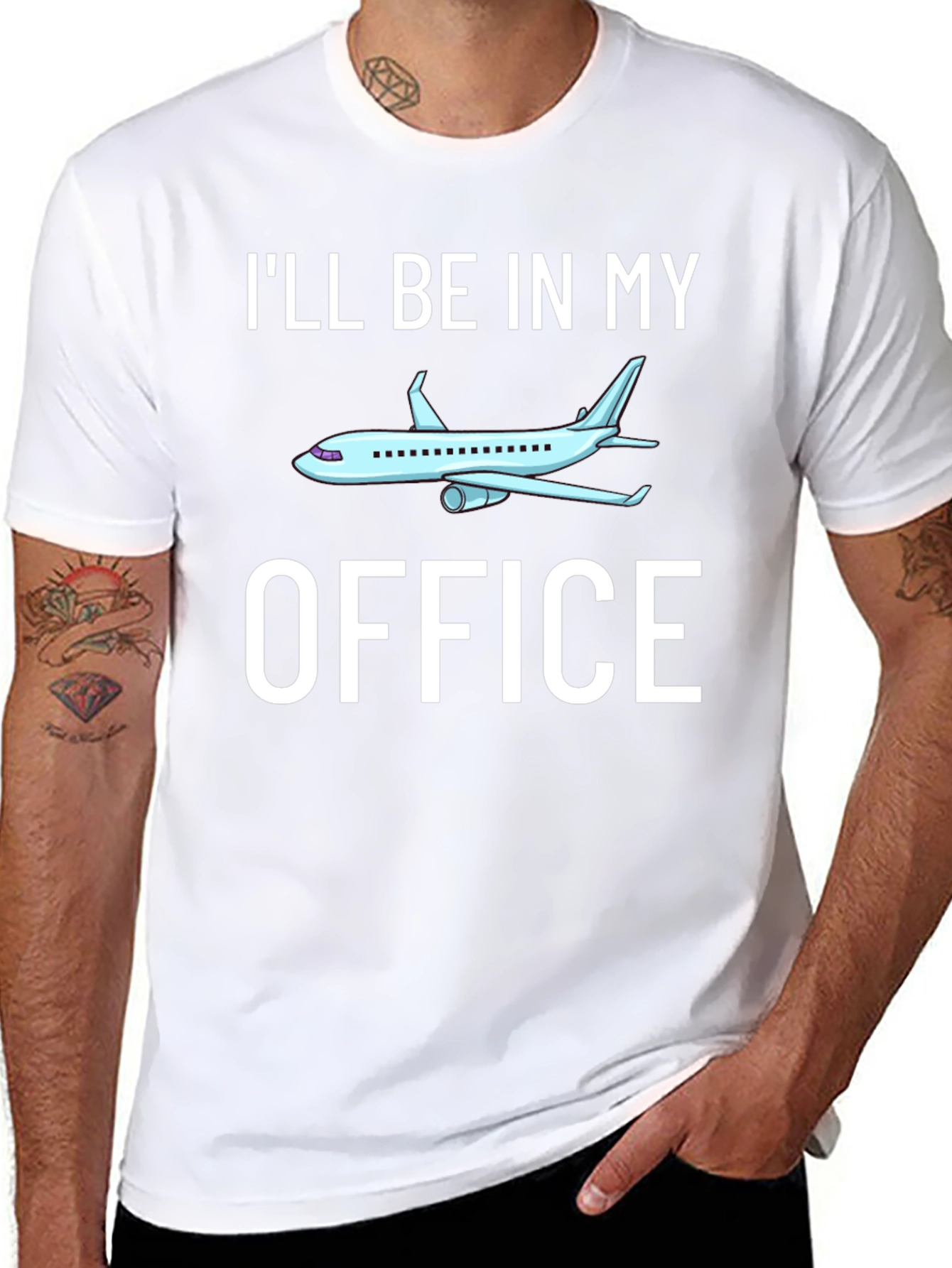 Ill Be in My Office Airplane Pilot T-Shirt