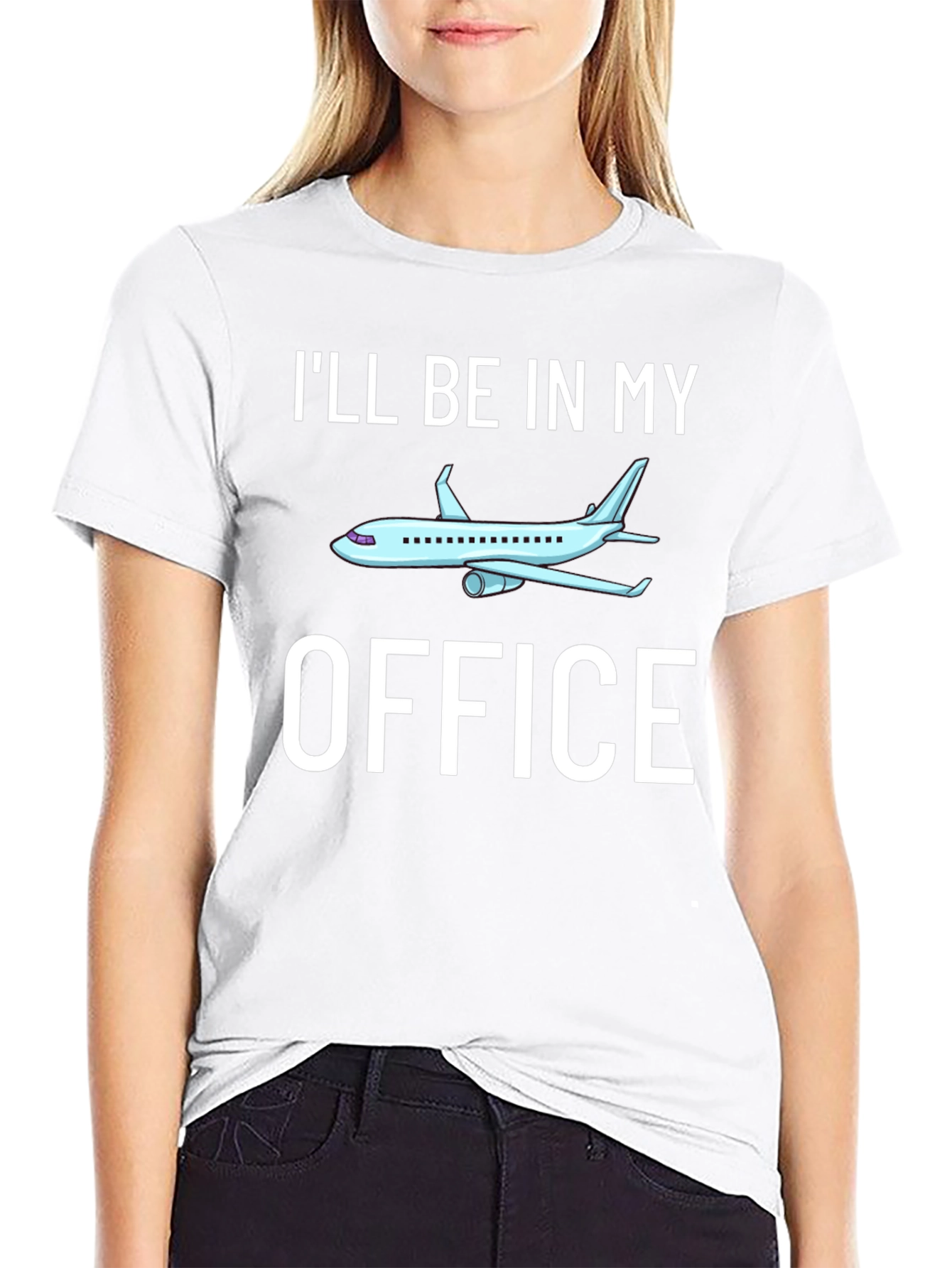 Ill Be in My Office Airplane Pilot T-Shirt