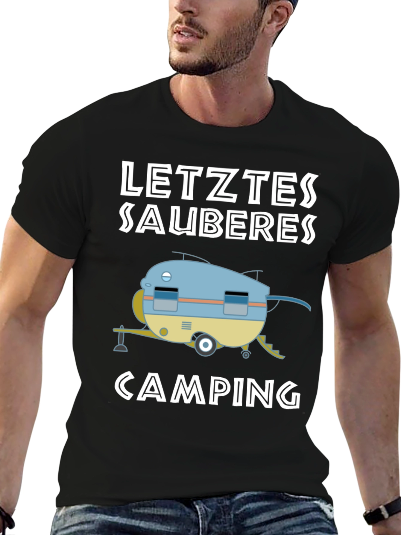 Letztes Sauberes Camping Graphic Tee