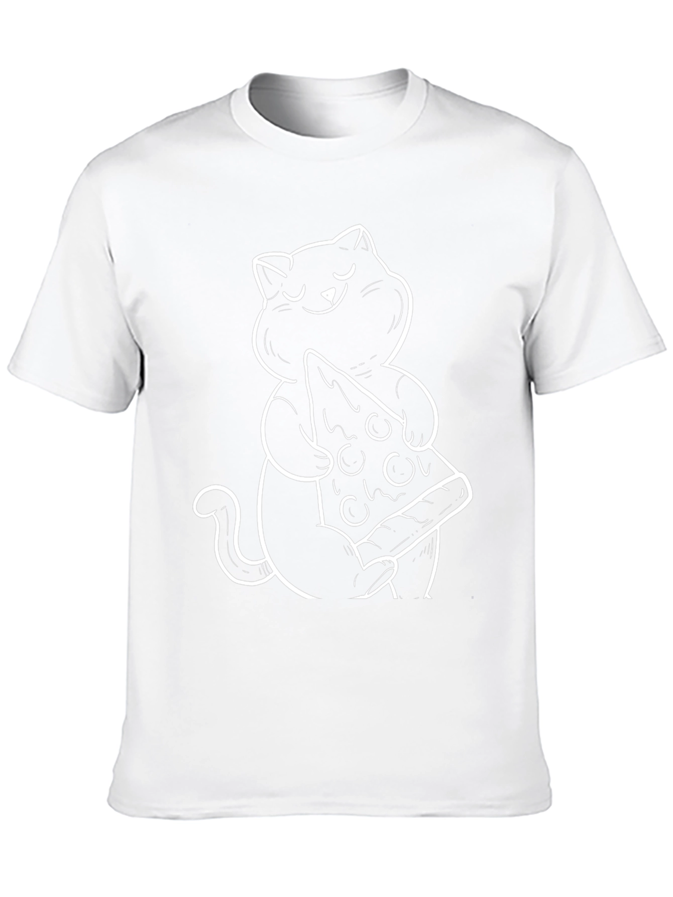 Cat Pizza T-Shirt - Funny Graphic Tee