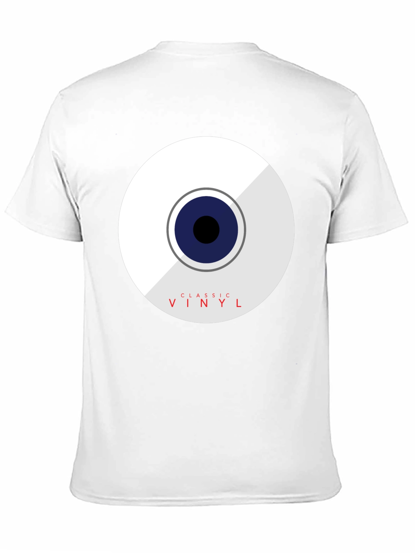 Classic Vinyl Graphic Tee - Black Cotton Blend