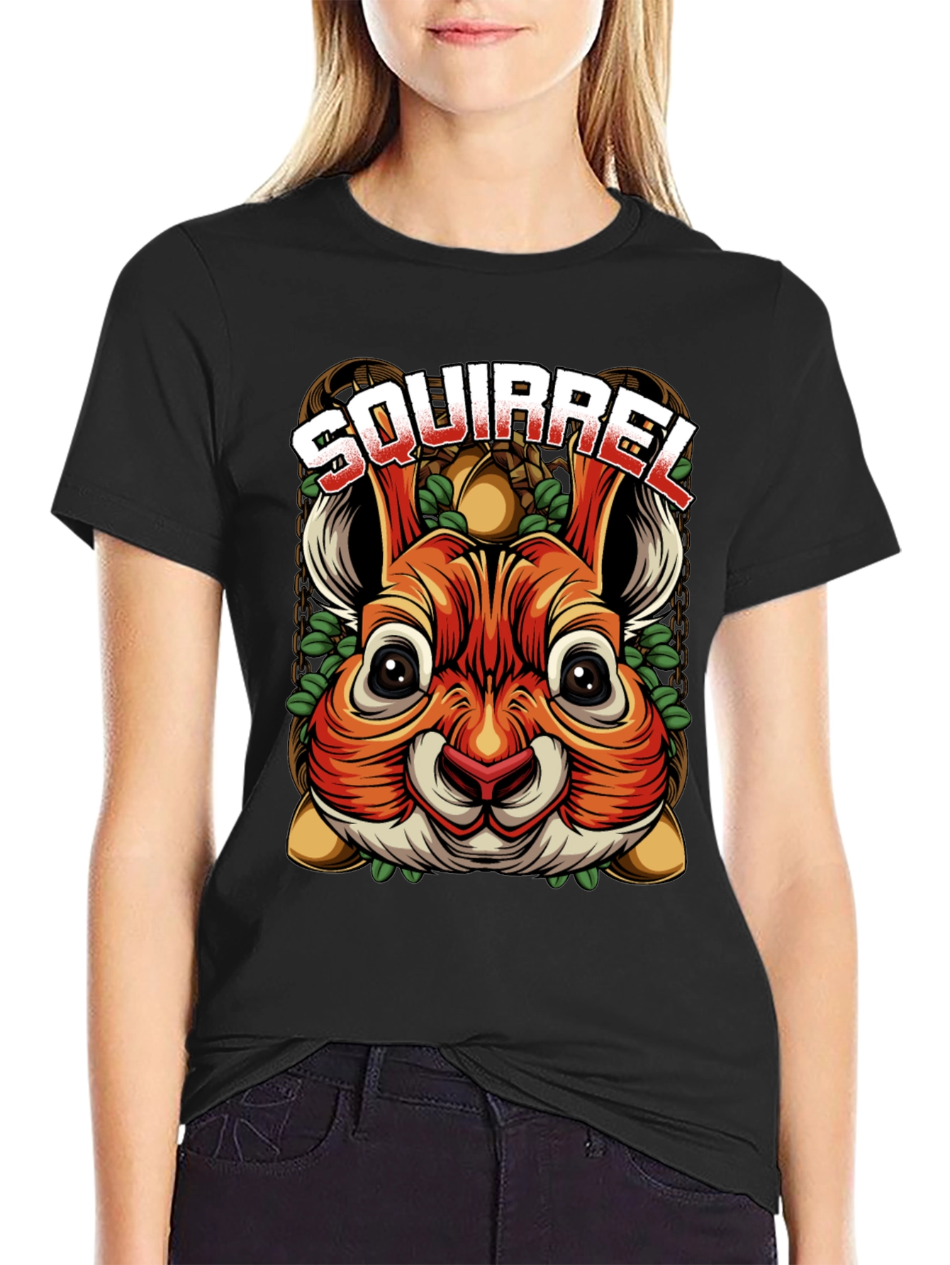 Squirrel Graphic T-Shirt - Cool Animal Tee