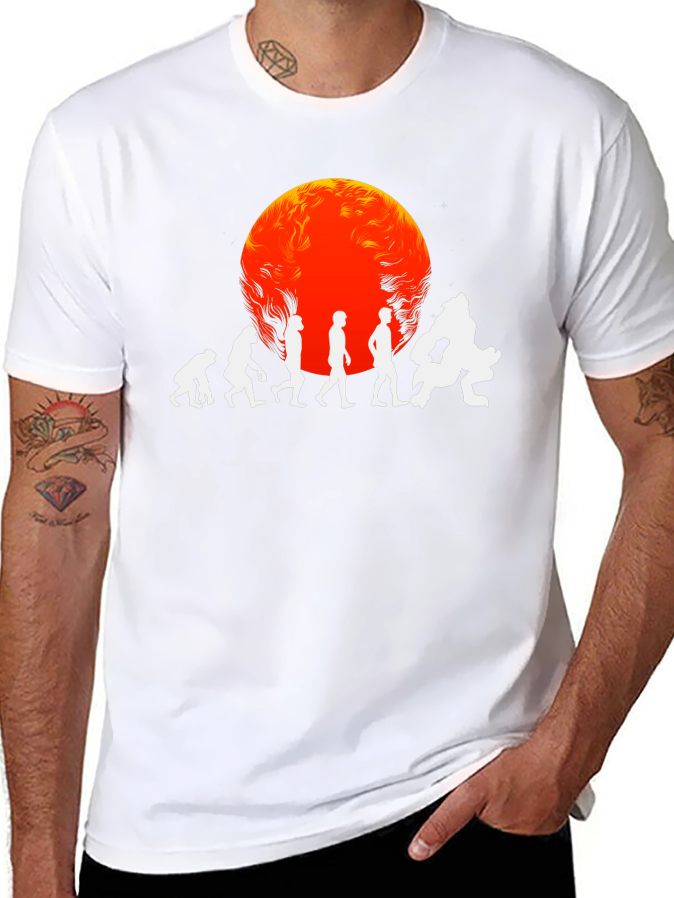 Evolution to Werewolf Graphic Tee - Black