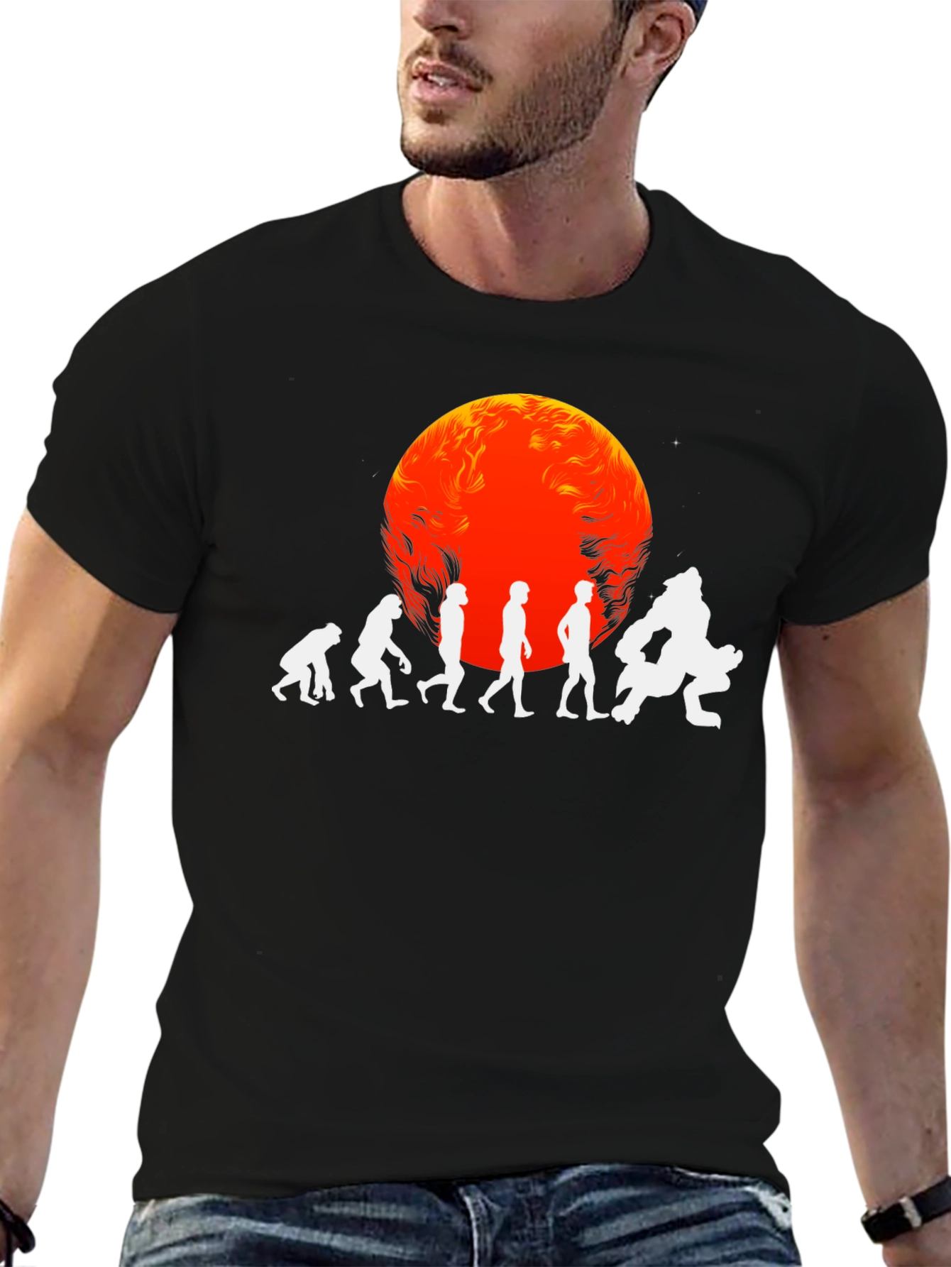 Evolution to Werewolf Graphic Tee - Black