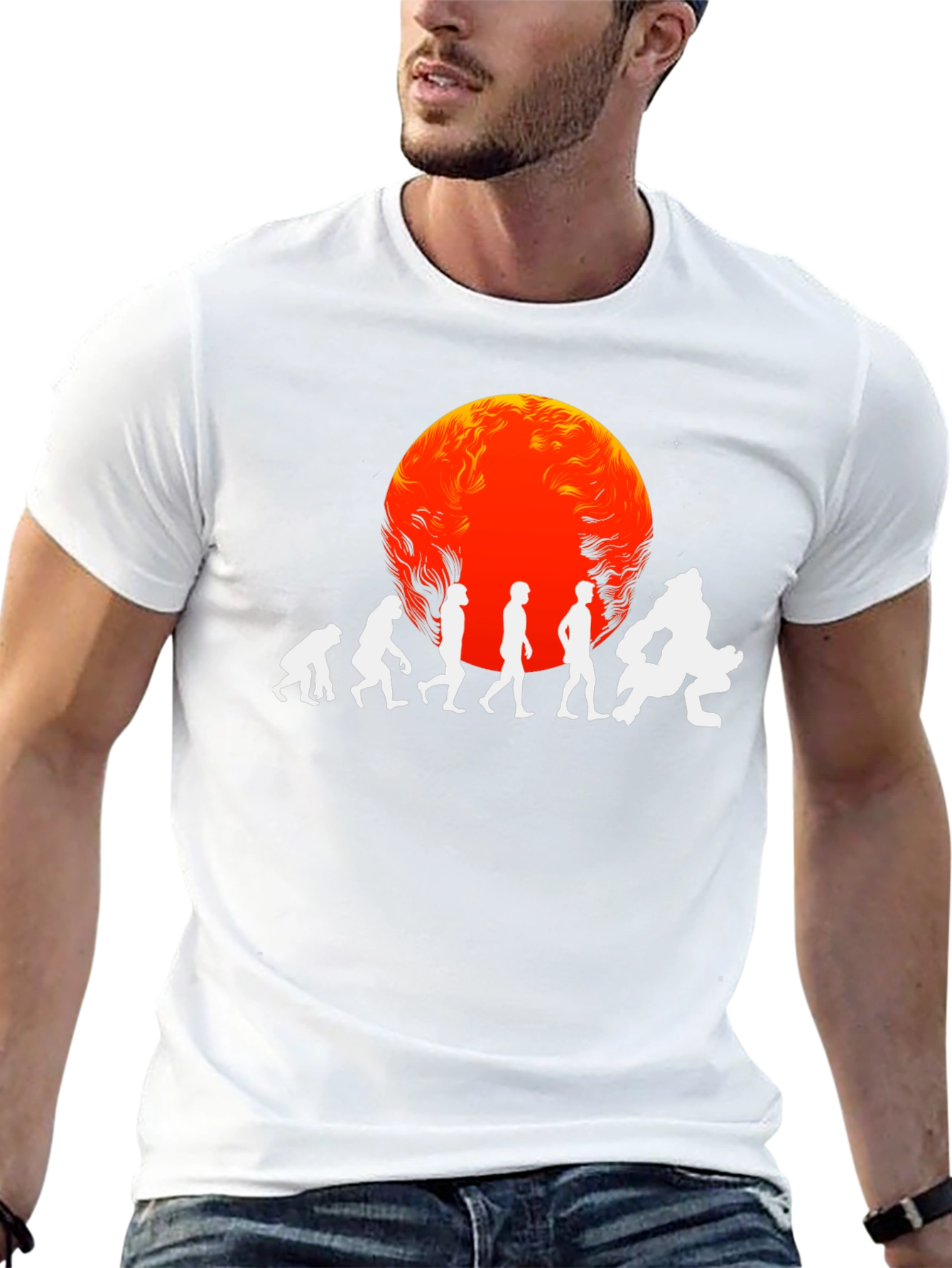 Evolution to Werewolf Graphic Tee - Black