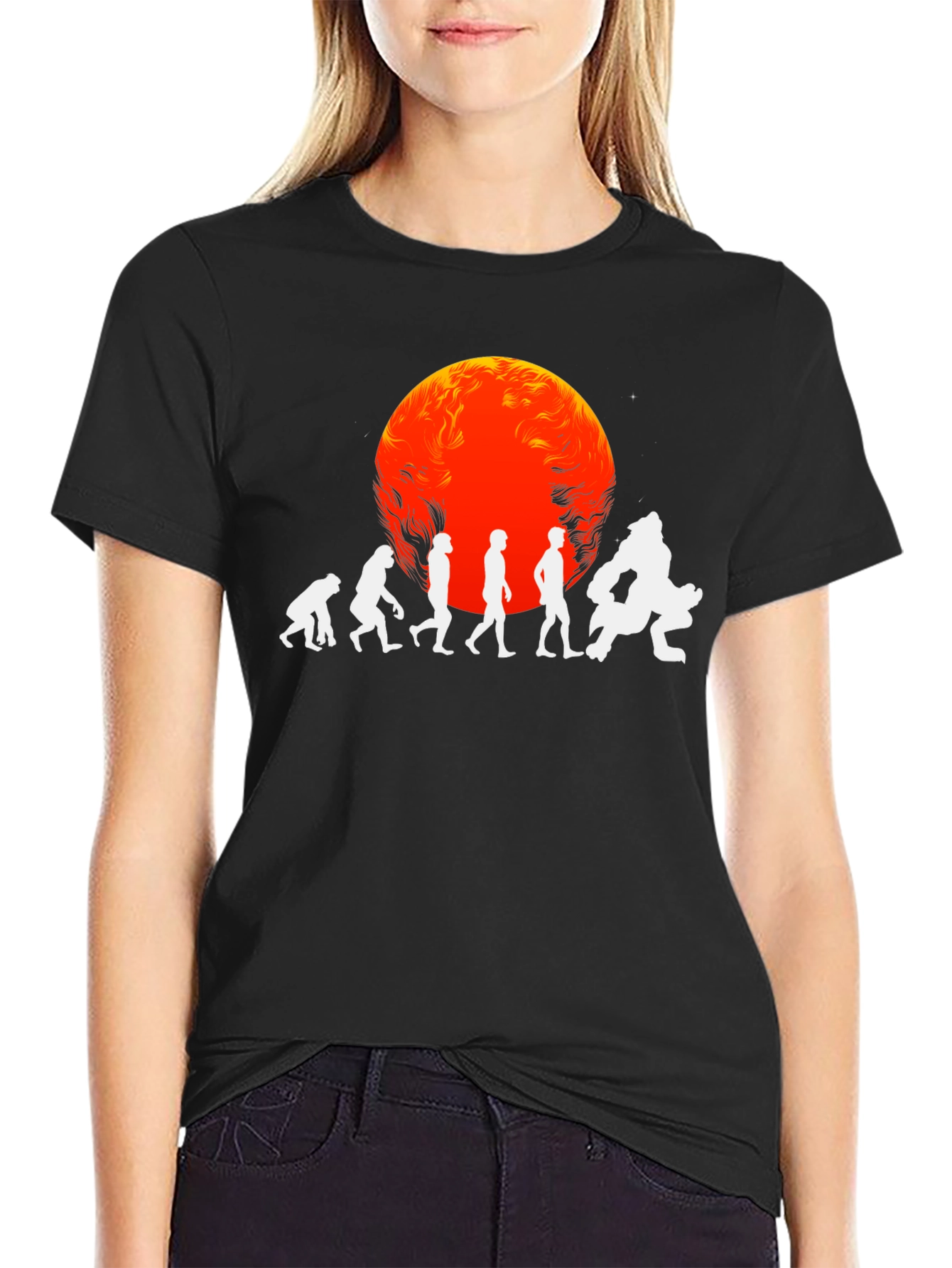 Evolution to Werewolf Graphic Tee - Black