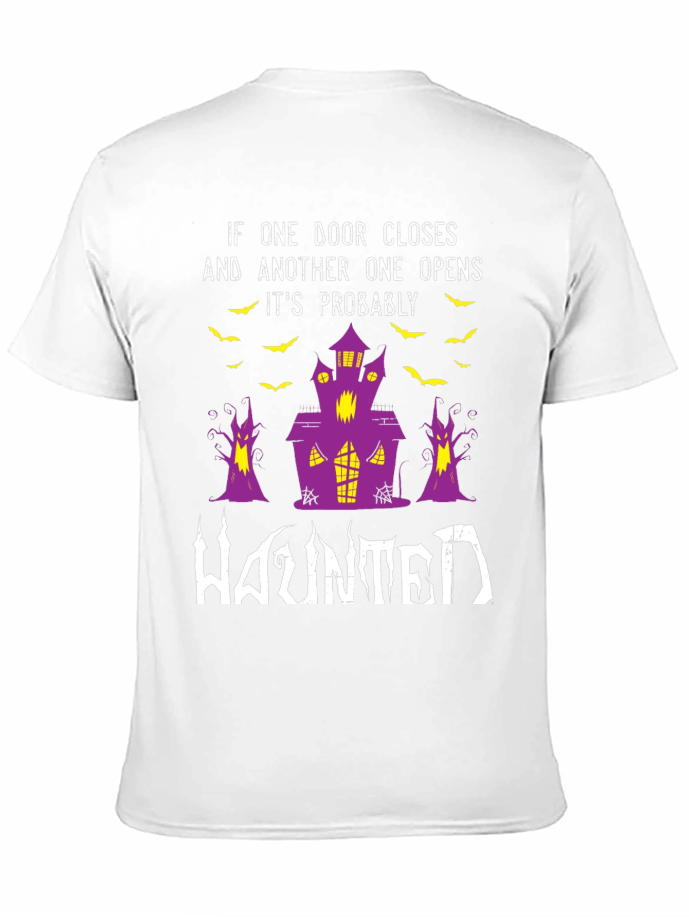 Haunted House Graphic Tee Halloween Shirt