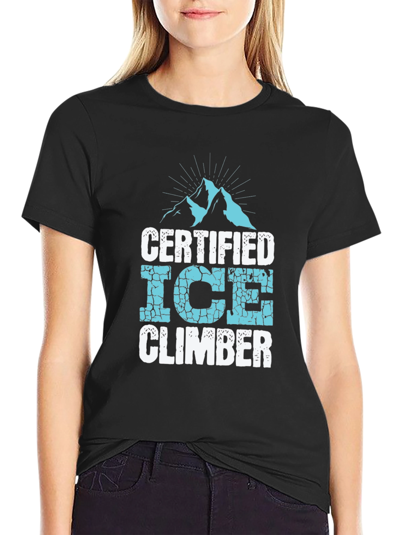 Certified Ice Climber T-Shirt - Black