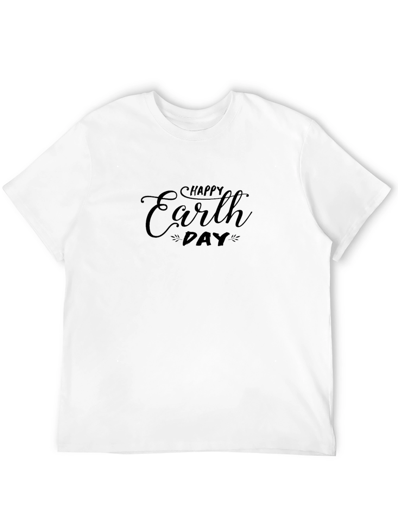 Happy Earth Day Black T-Shirt