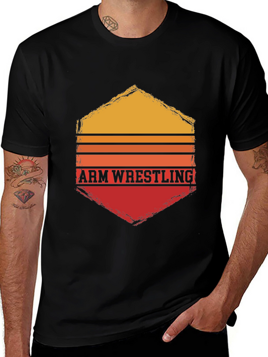 Arm Wrestling Retro Graphic T-Shirt