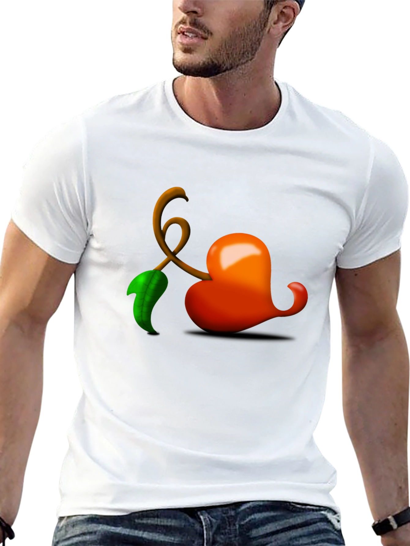 Heart Cherry T-Shirt - Unique Graphic Tee