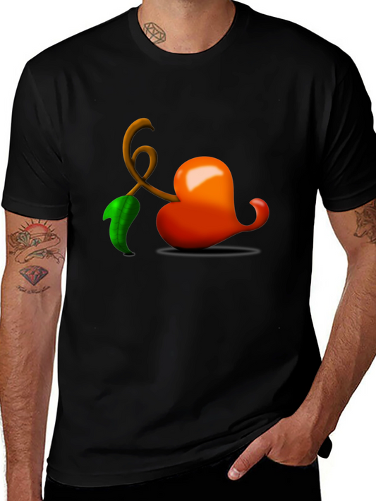 Heart Cherry T-Shirt - Unique Graphic Tee