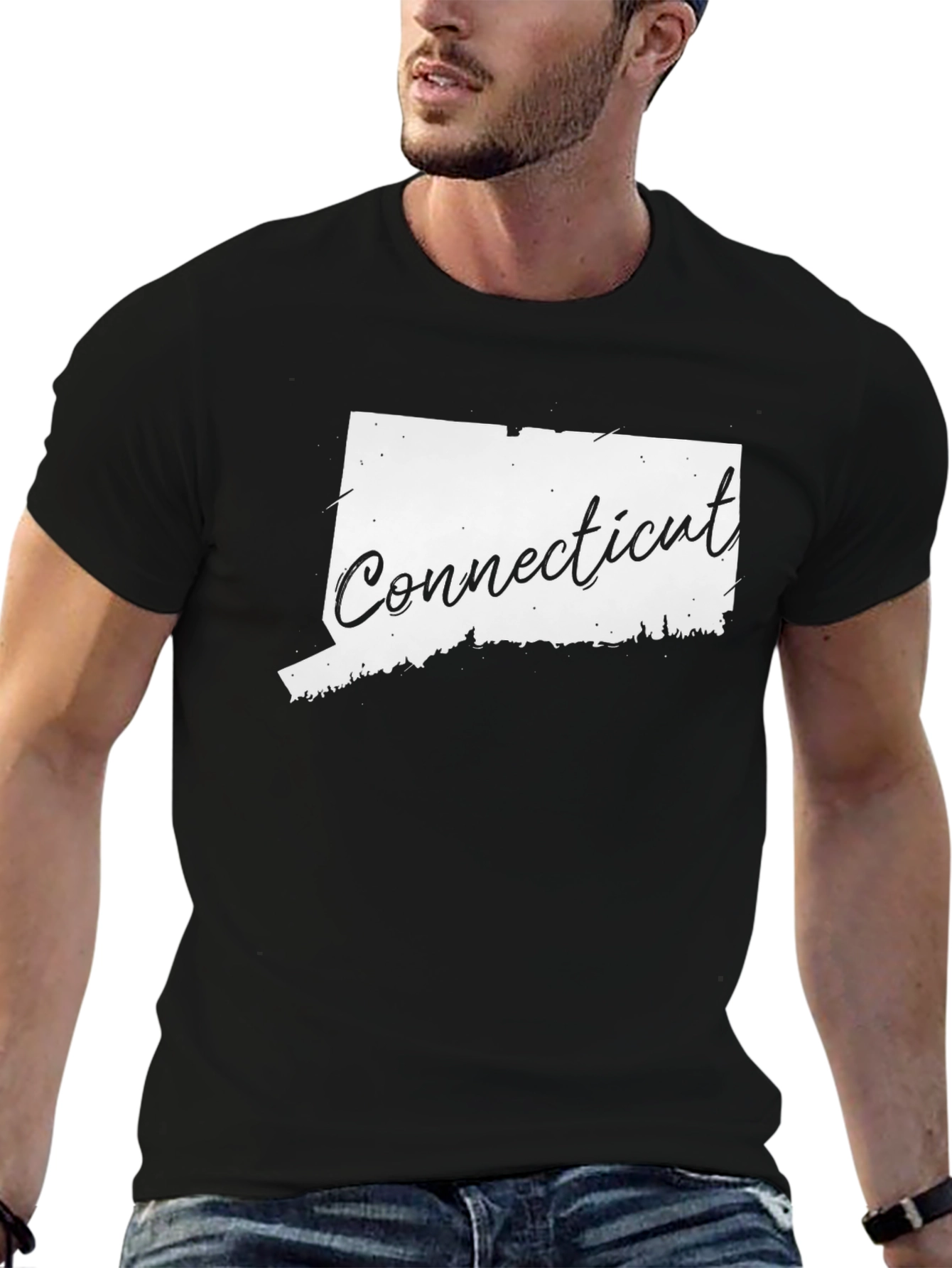 Connecticut State Pride T-Shirt - Black