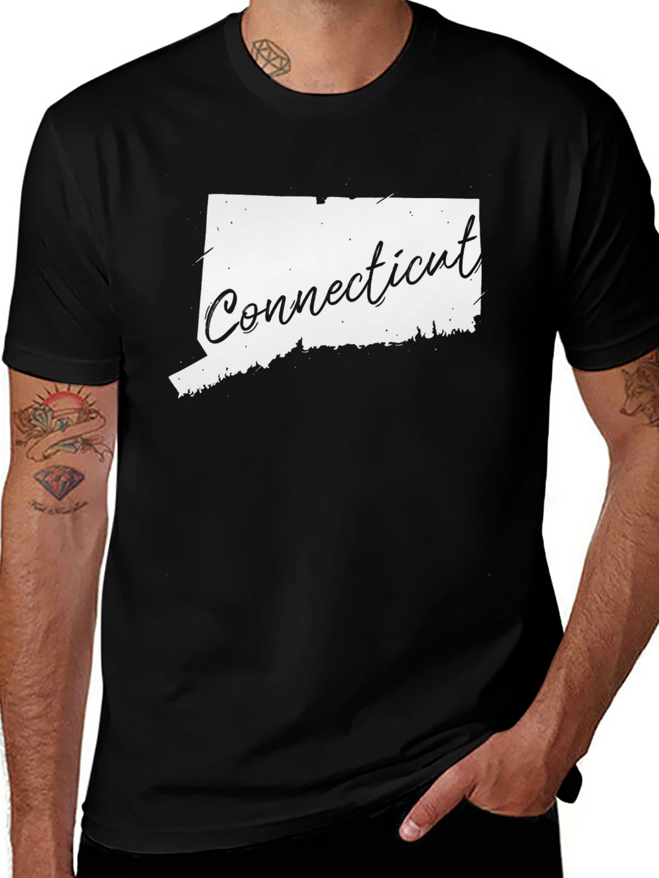 Connecticut State Pride T-Shirt - Black