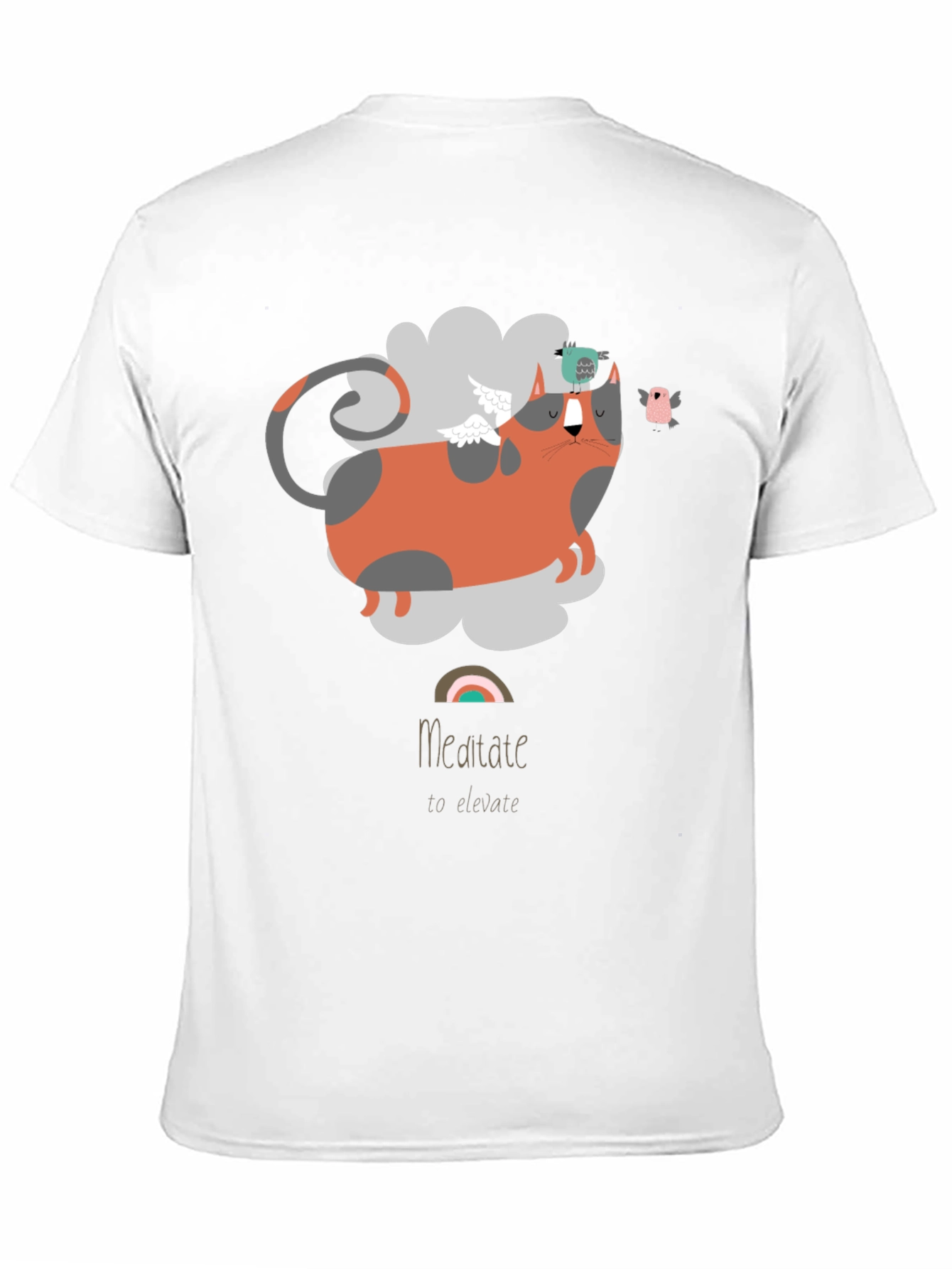 Meditate To Elevate Cat T-Shirt