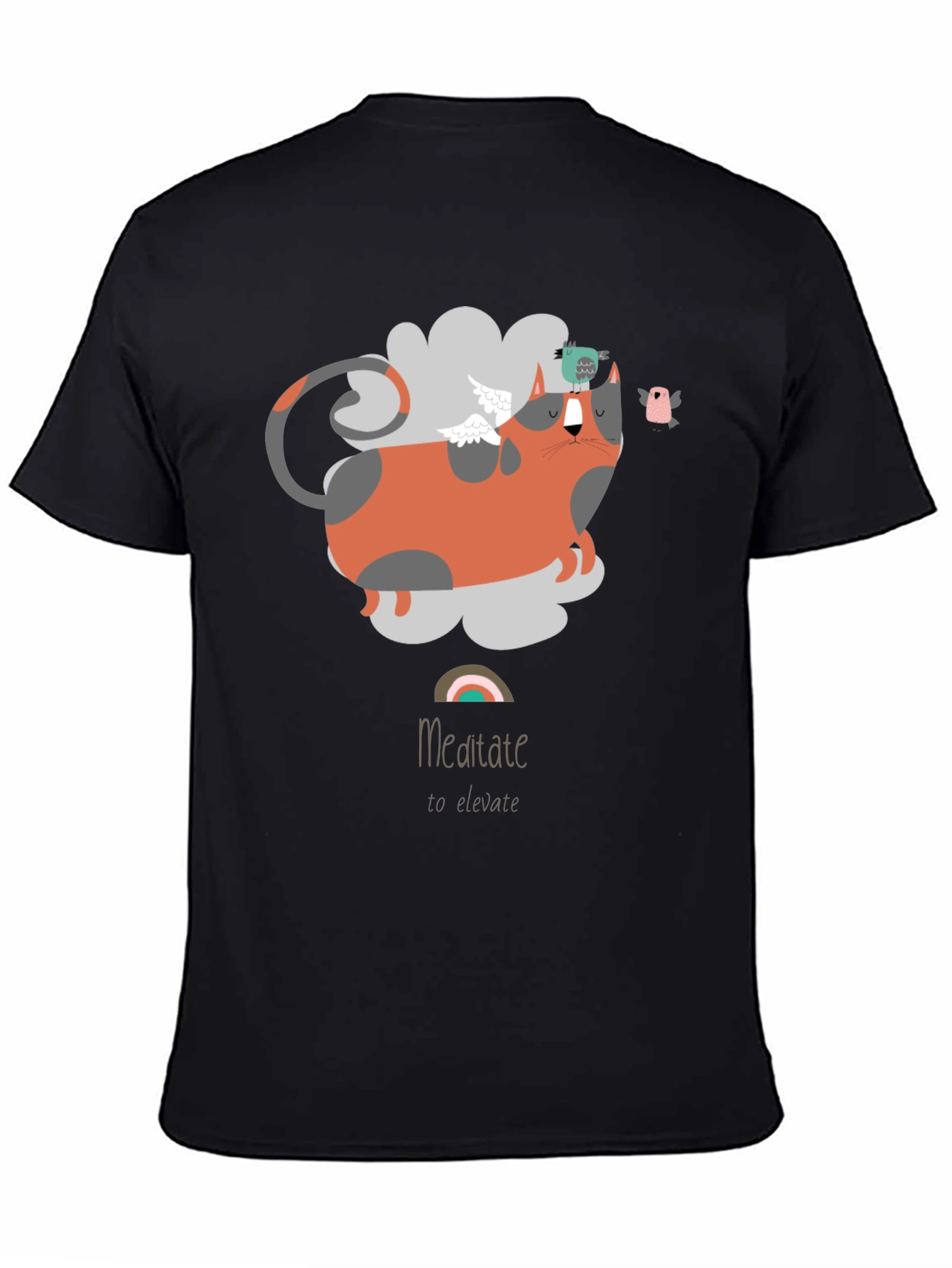 Meditate To Elevate Cat T-Shirt