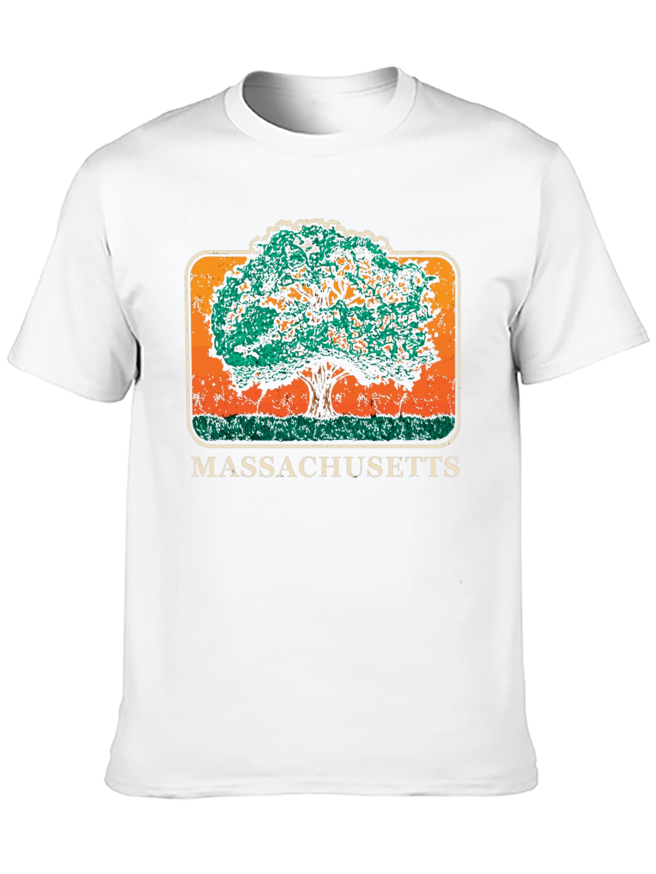 Massachusetts Tree Graphic T-Shirt