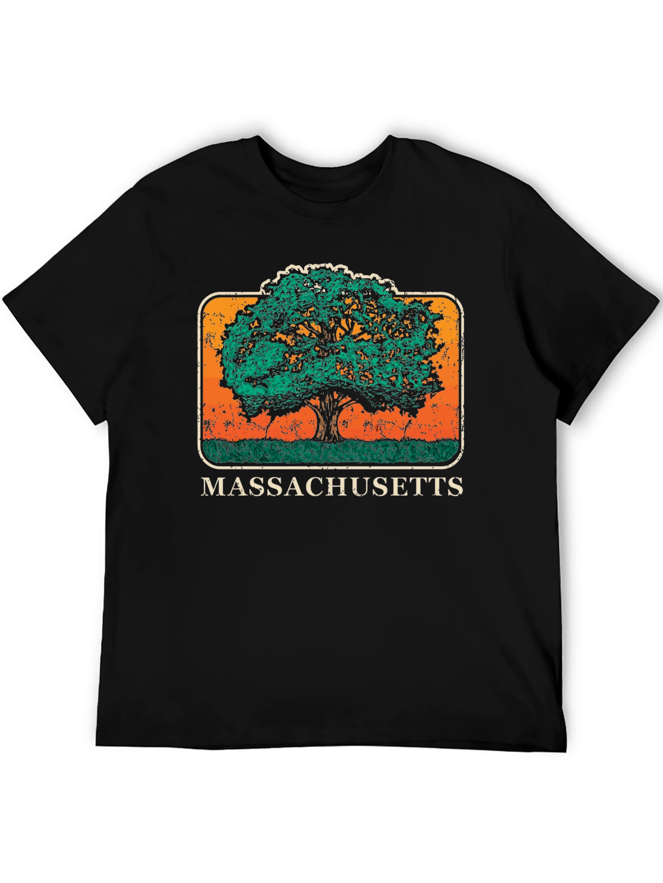 Massachusetts Tree Graphic T-Shirt